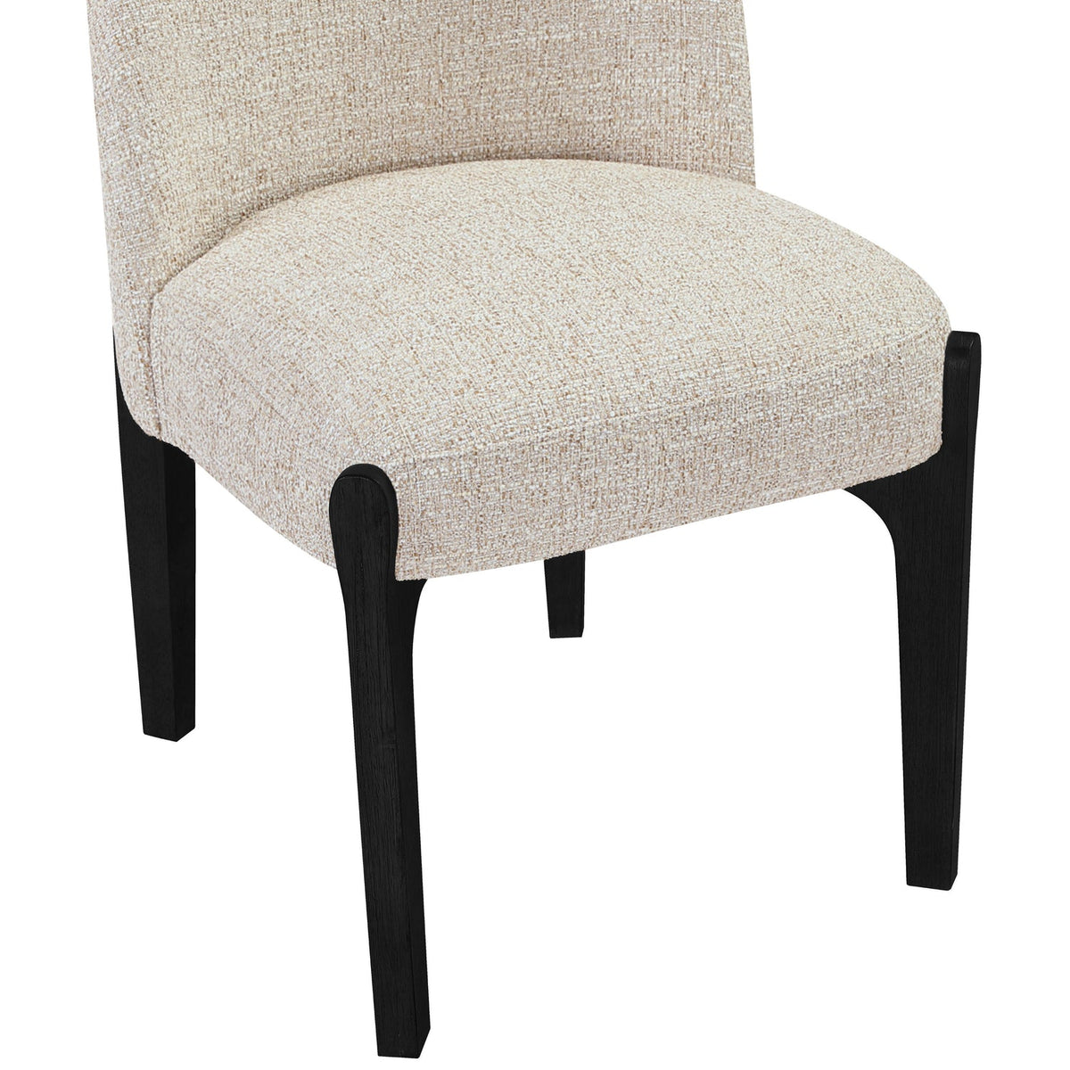 Torino Beige Fabric Upholstered Dining Chair Set of 2