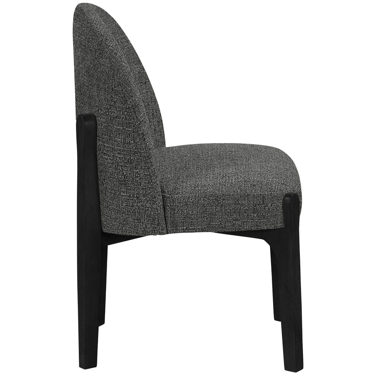 Torino Black Fabric Upholstered Dining Chair Set of 2