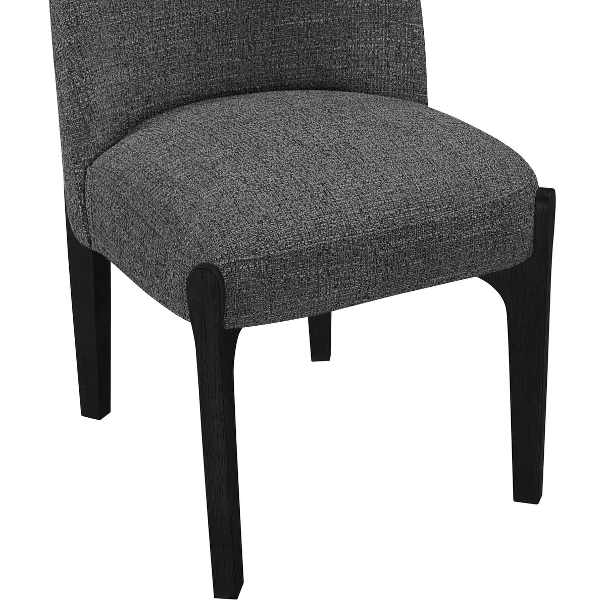 Torino Black Fabric Upholstered Dining Chair Set of 2