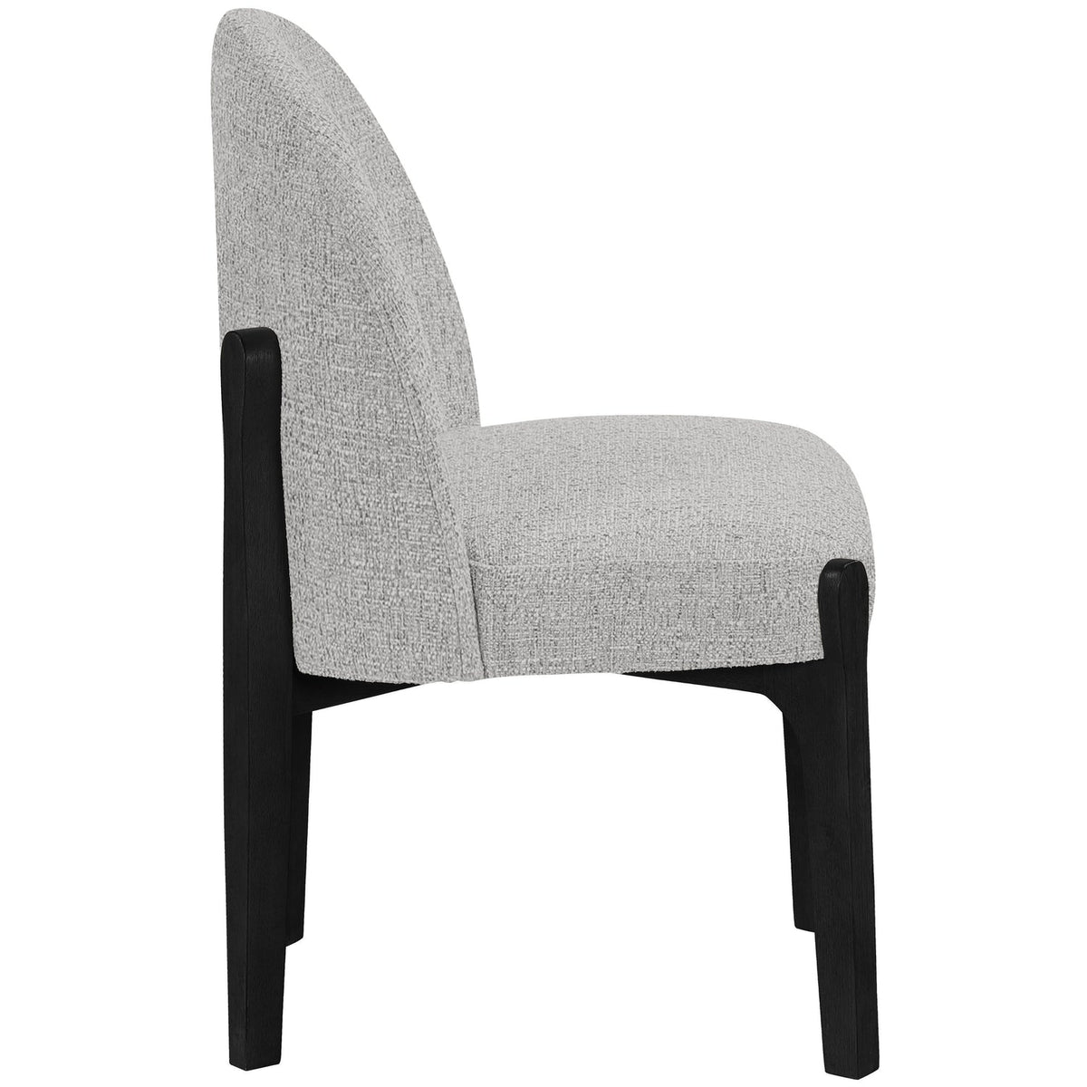 Torino Grey Fabric Upholstered Dining Chair Set of 2