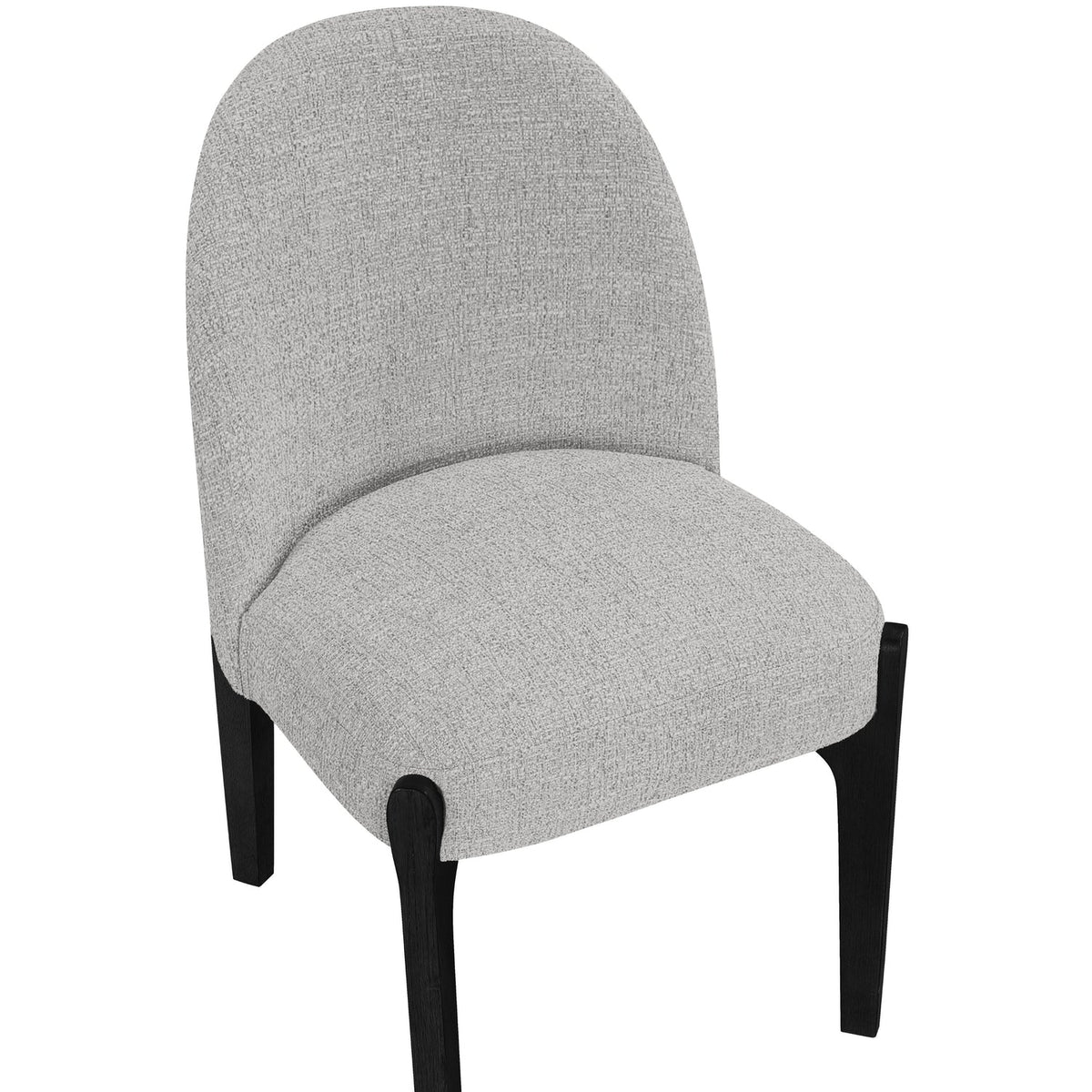 Torino Grey Fabric Upholstered Dining Chair Set of 2
