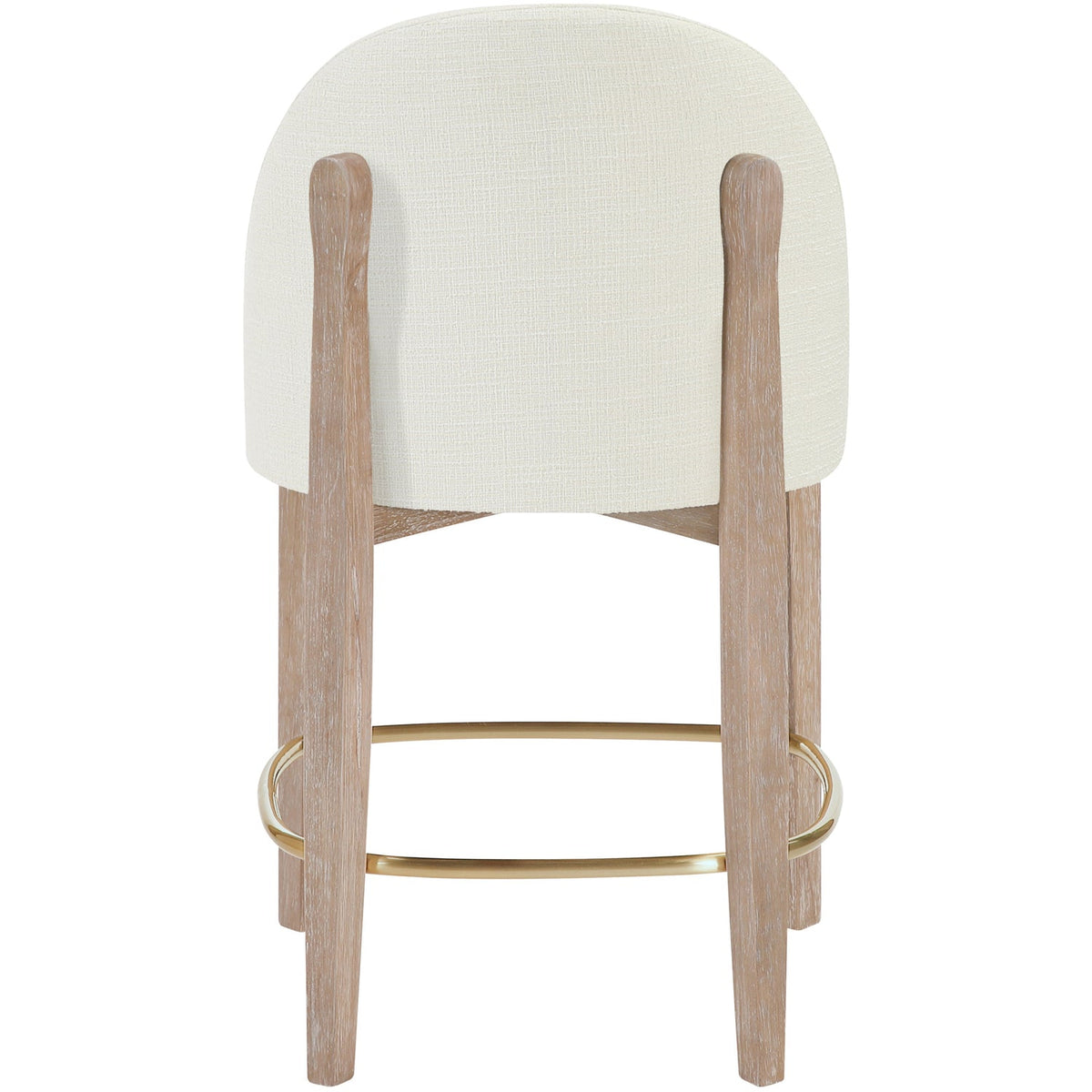 Torino Cream Fabric Upholstered Counter Stool Set of 2