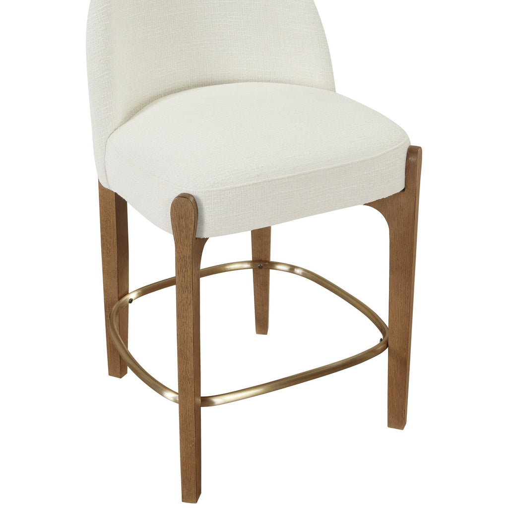Torino Cream Fabric Upholstered Counter Stool, Set of 2 | Paynes Gray