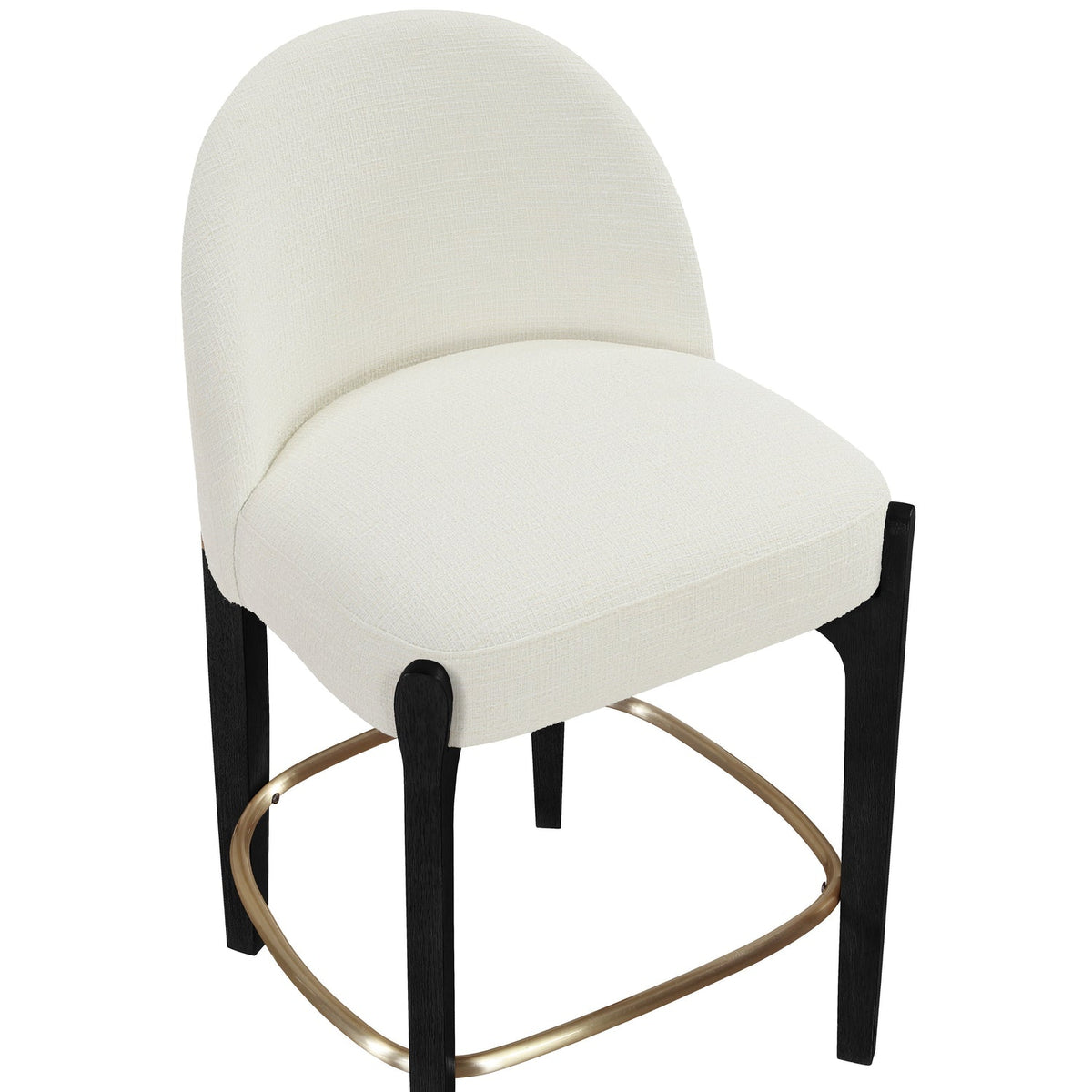 Torino Cream Fabric Upholstered Counter Stool Set of 2