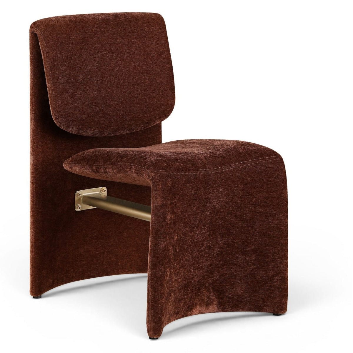 Slique Burgundy Performance Fabric Upholstered Dining Chair, Set of 2 in burgundy, primary product view