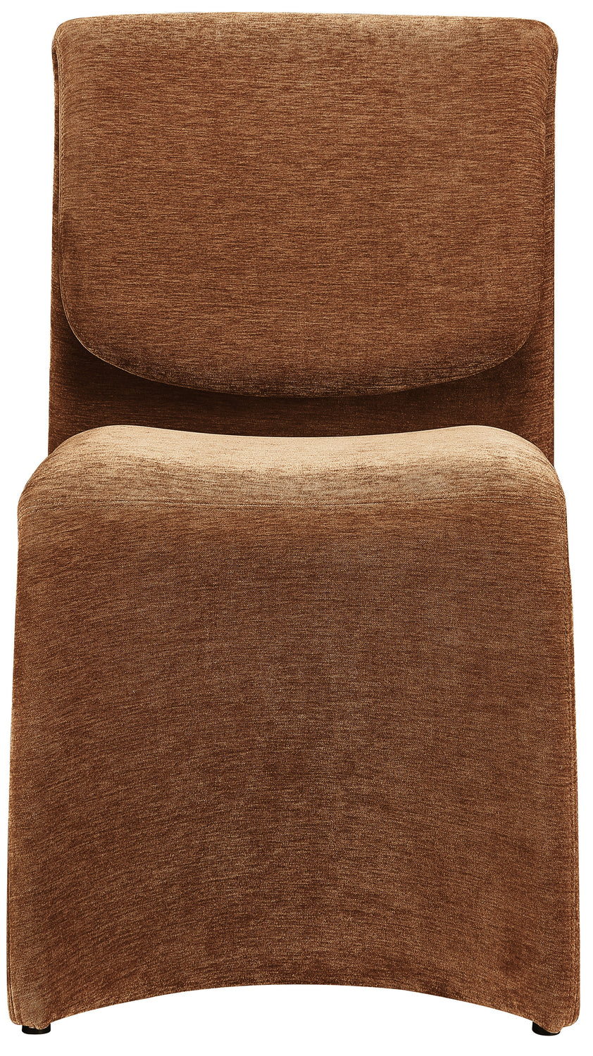 Slique Cognac Performance Fabric Upholstered Dining Chair Set of 2