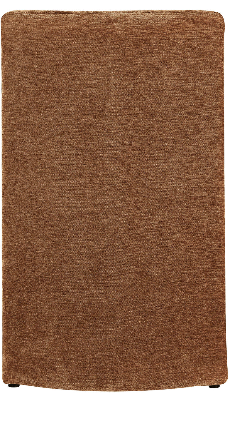 Slique Cognac Performance Fabric Upholstered Dining Chair Set of 2