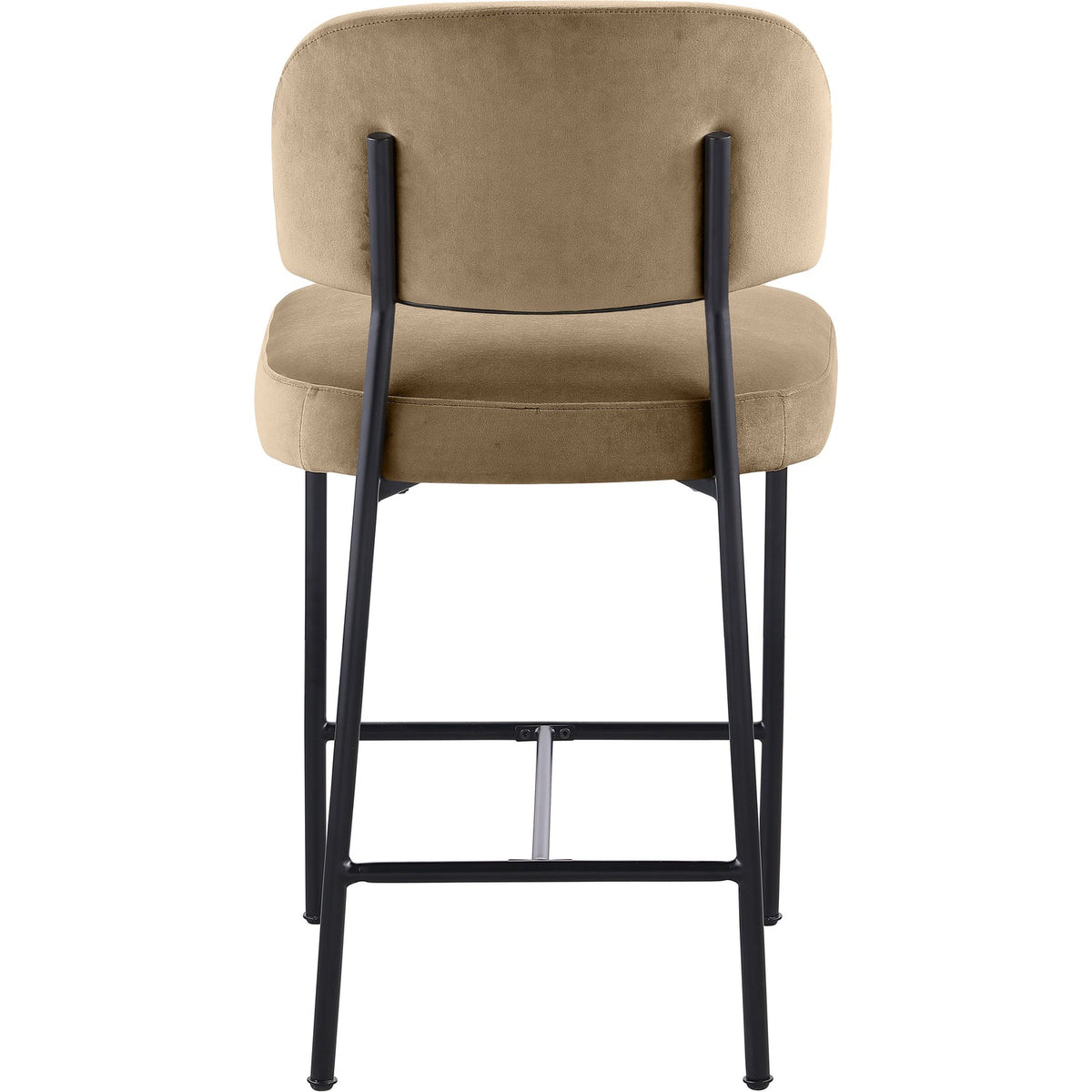 Zarelle Beige Performance Fabric Upholstered Counter Stool Set of 2