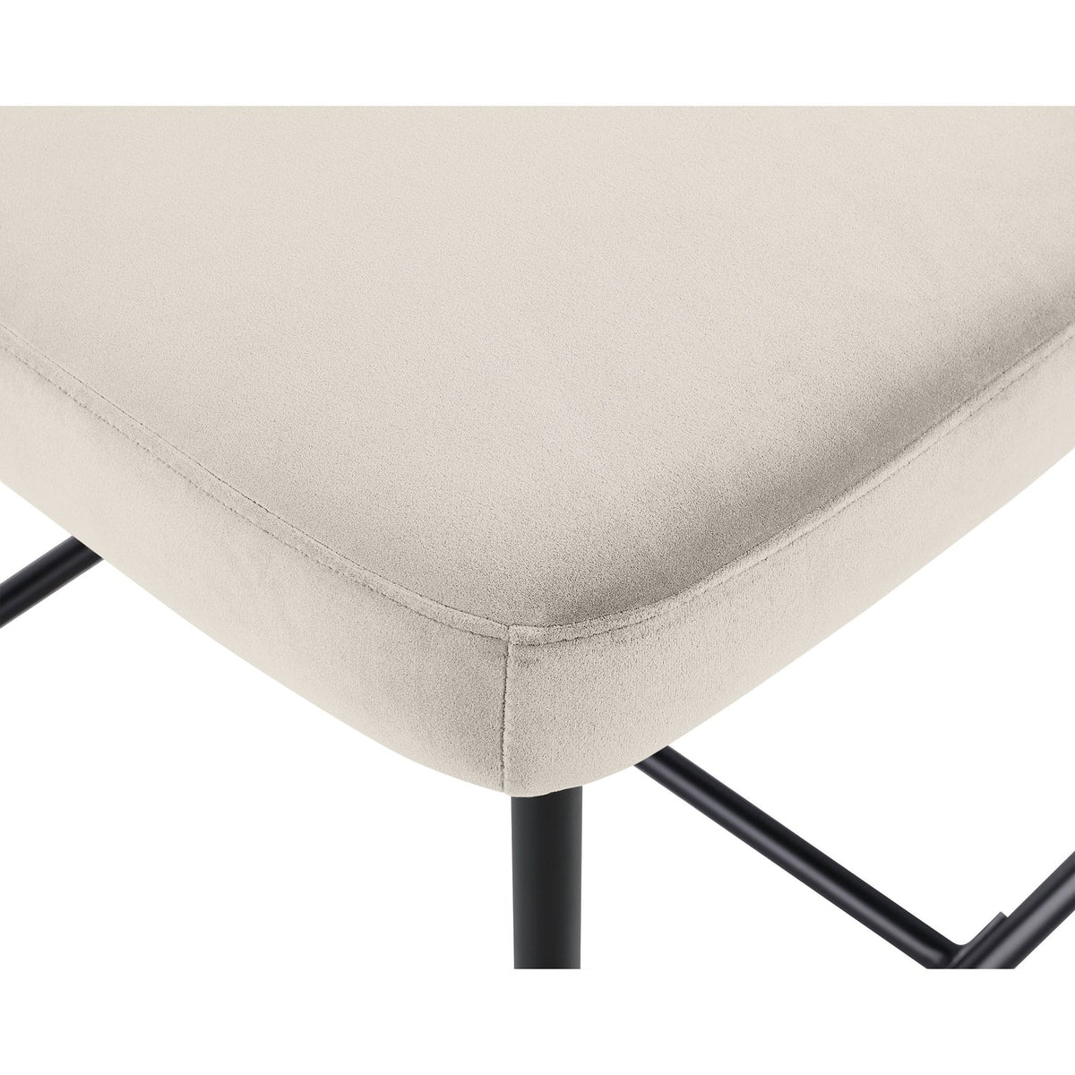 Zarelle Cream Performance Fabric Upholstered Counter Stool Set of 2