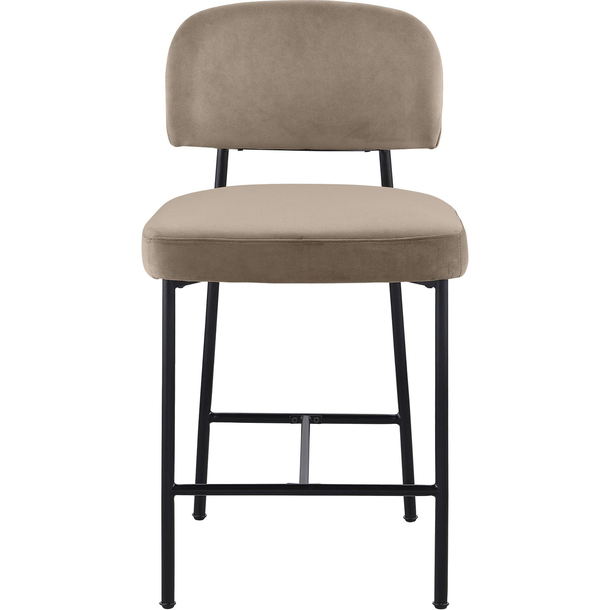 Zarelle Taupe Performance Fabric Upholstered Counter Stool Set of 2