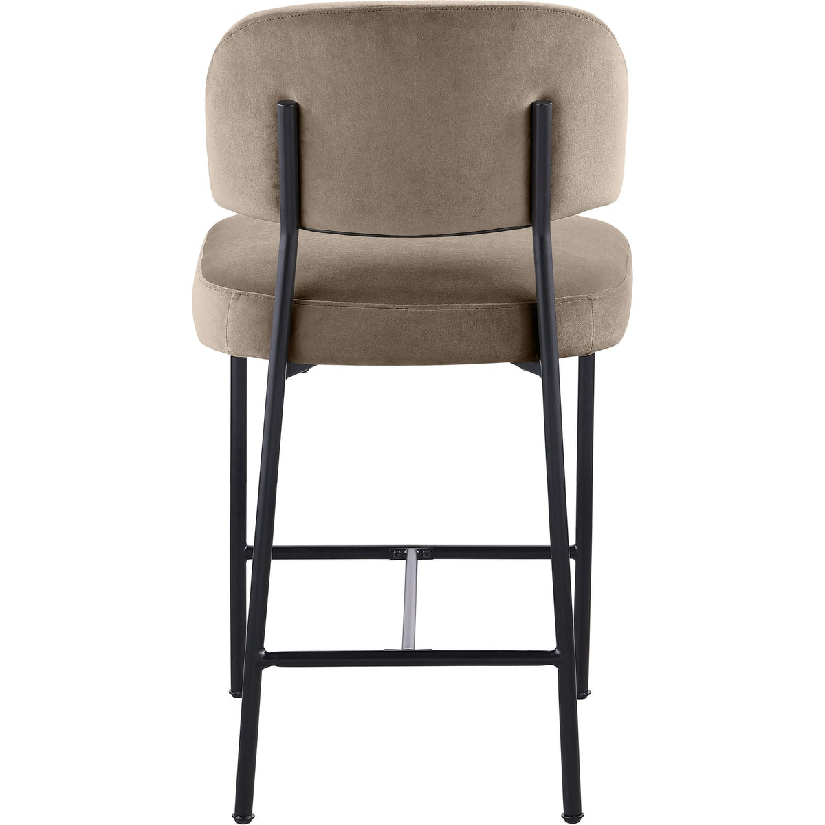 Zarelle Taupe Performance Fabric Upholstered Counter Stool Set of 2