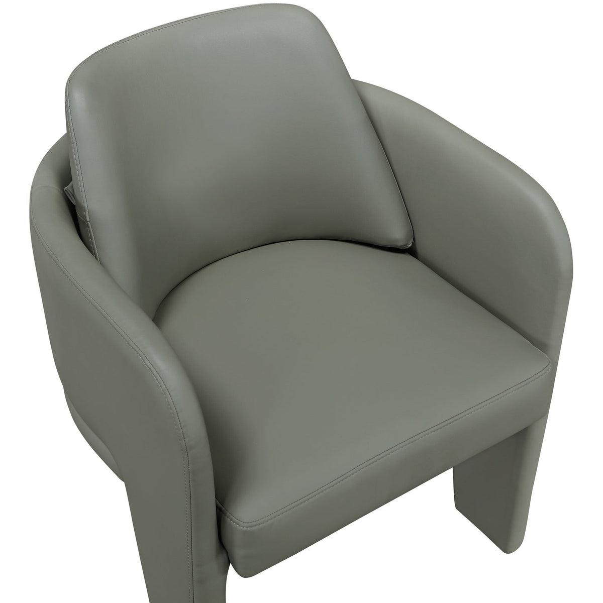 Vanda Olive Vegan Leather Upholstered Dining Chair Set of 2
