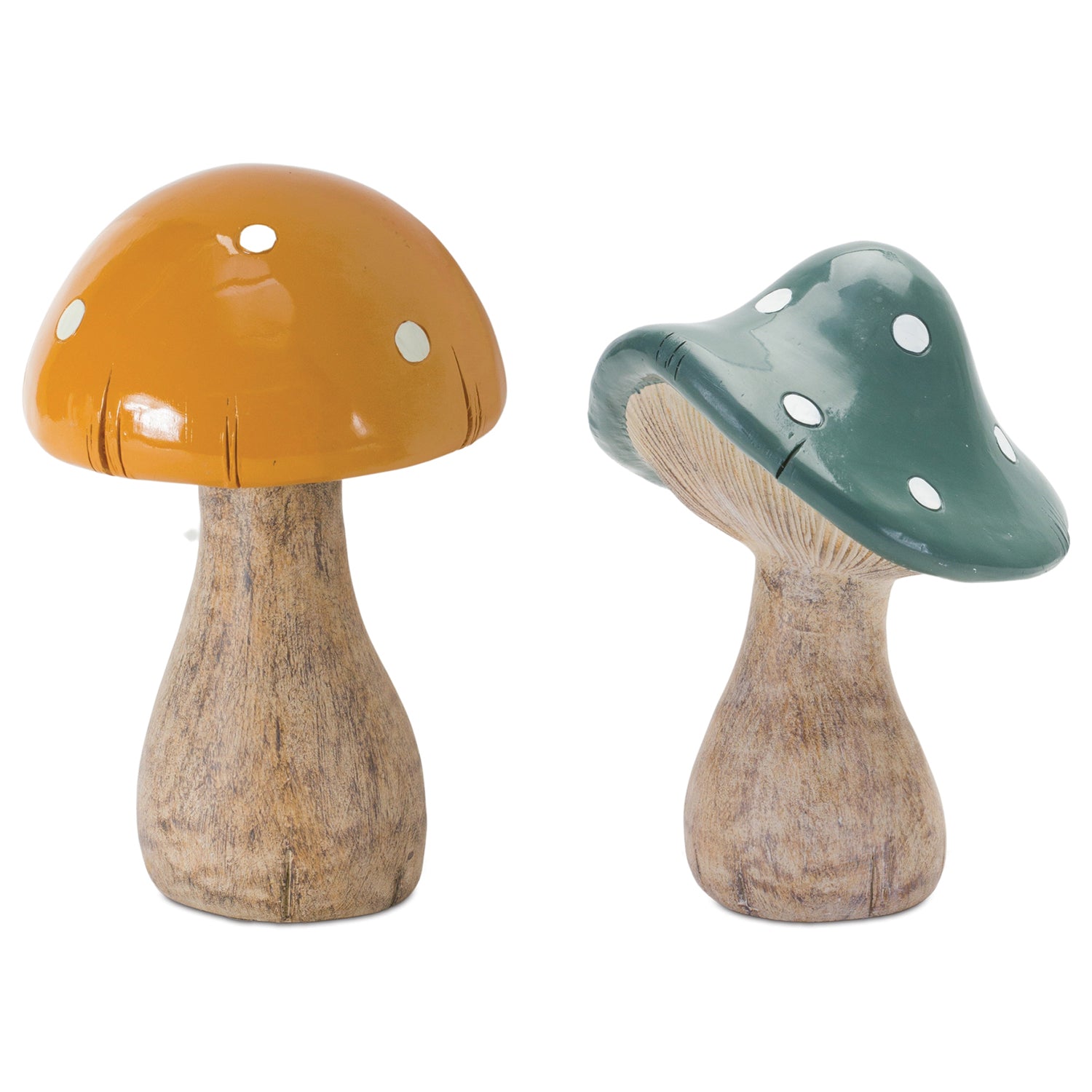 Garden Mushroom Sculpture Set of 2