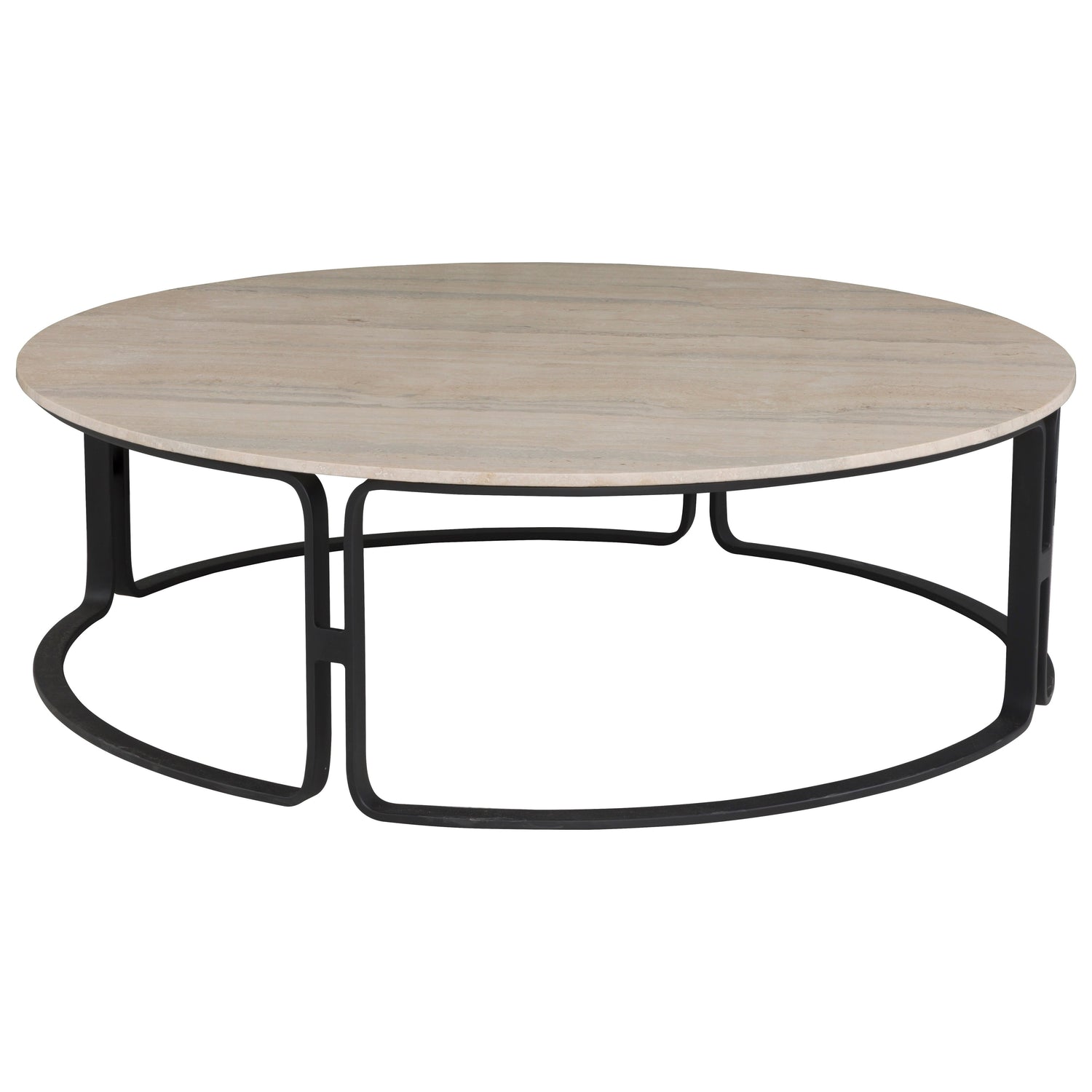 Fairfield Chair Peyton Cocktail Table in Travertine