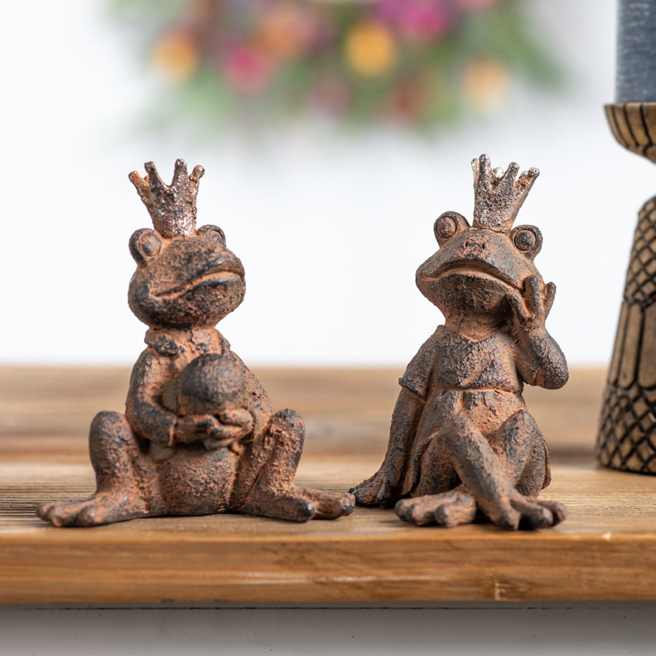 Royal Sitting Frog Figurine Set of 6