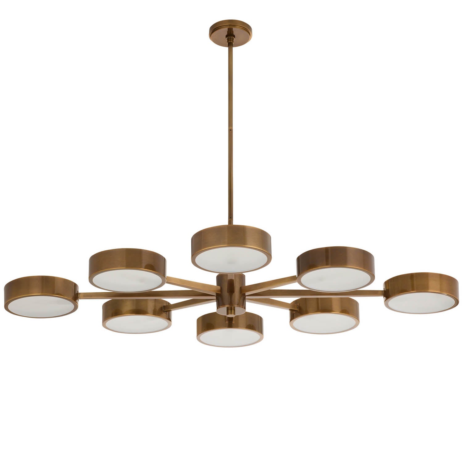 Arteriors Linus Starburst Heirloom Brass Chandelier