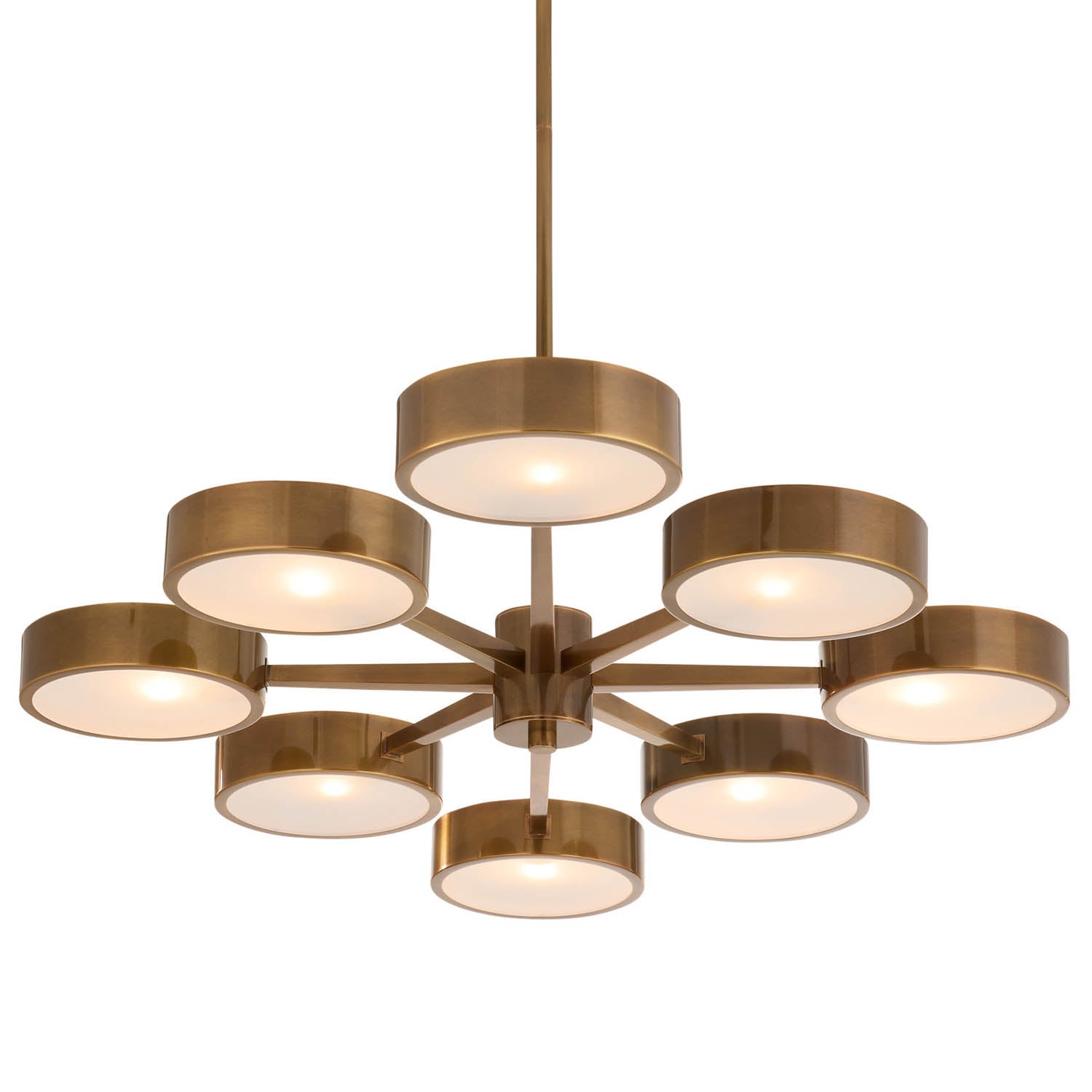 Arteriors Linus Starburst Heirloom Brass Chandelier