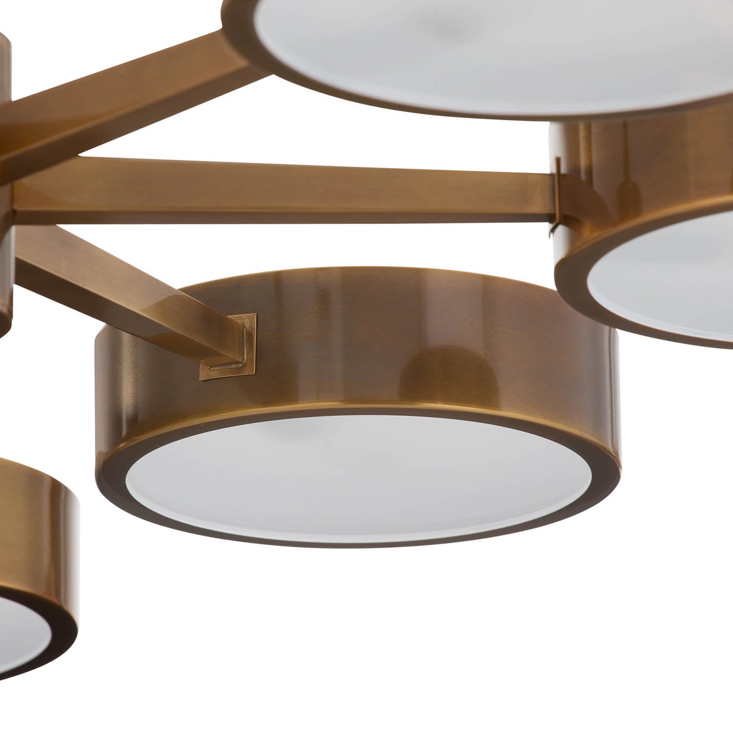 Arteriors Linus Starburst Heirloom Brass Chandelier