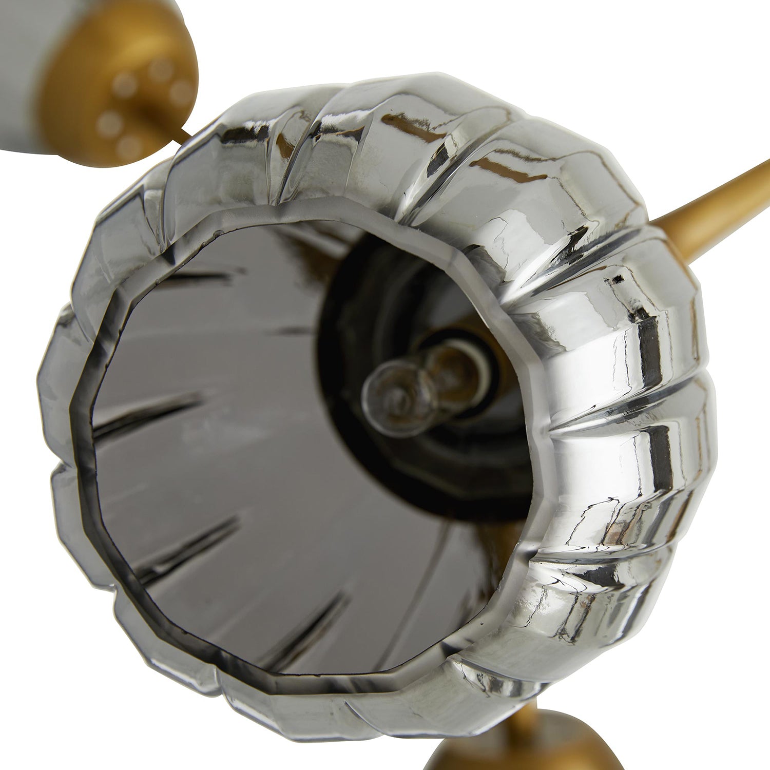 Arteriors Smyth Antique Brass/Smoke Linear Chandelier