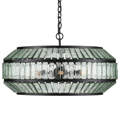 Currey & Co Centurion Recycled Glass Chandelier
