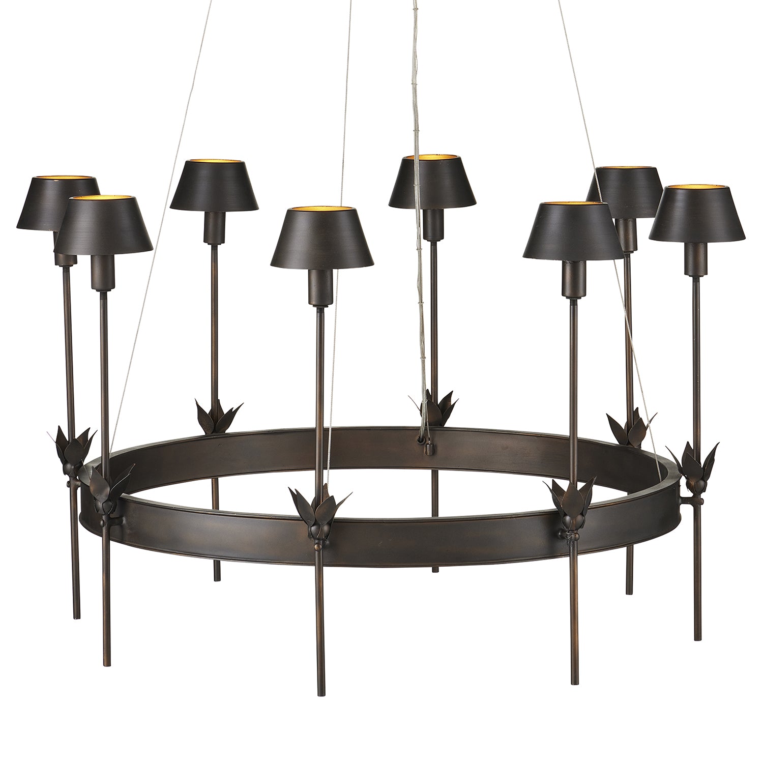 Currey & Co Coterie Bronze Chandelier