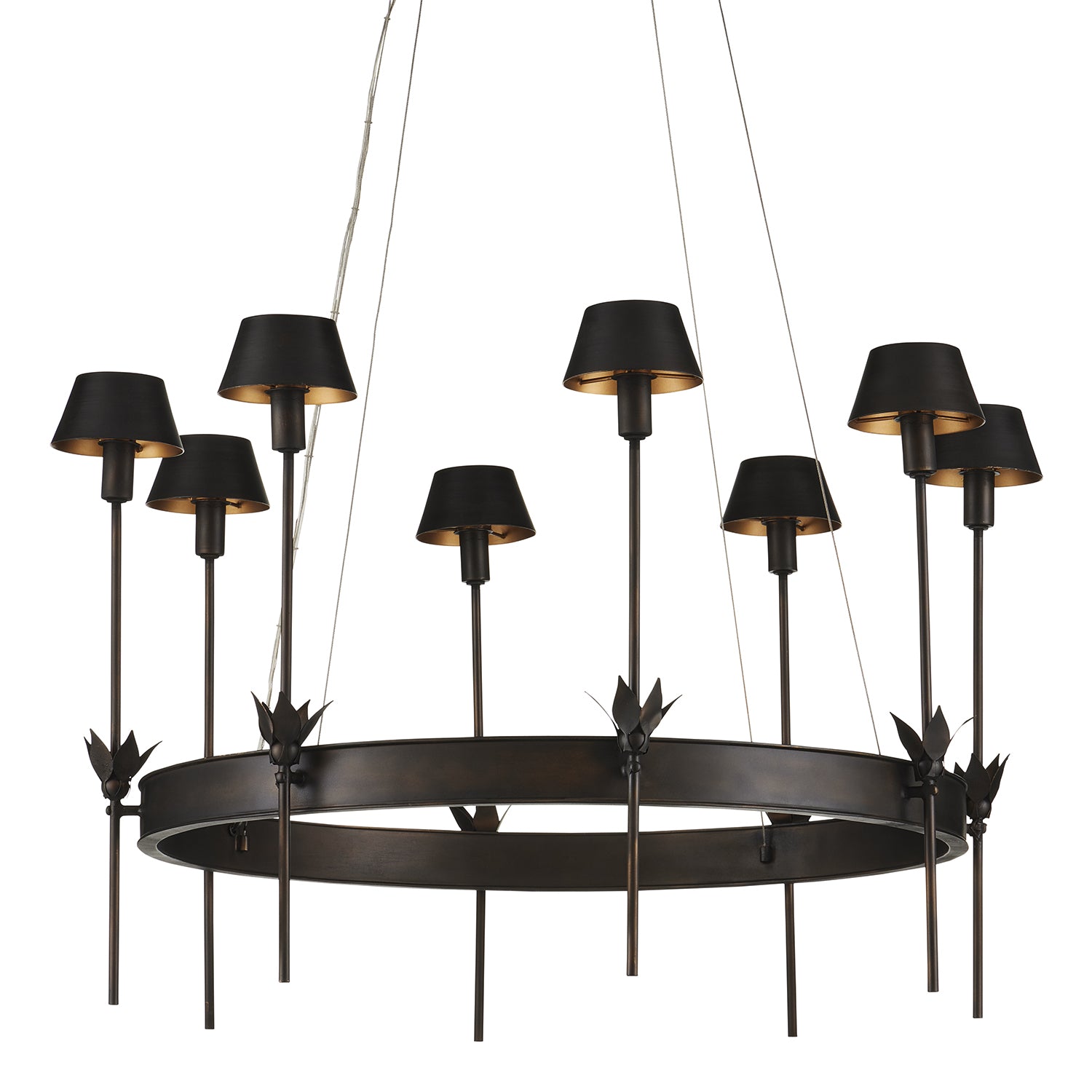 Currey & Co Coterie Bronze Chandelier