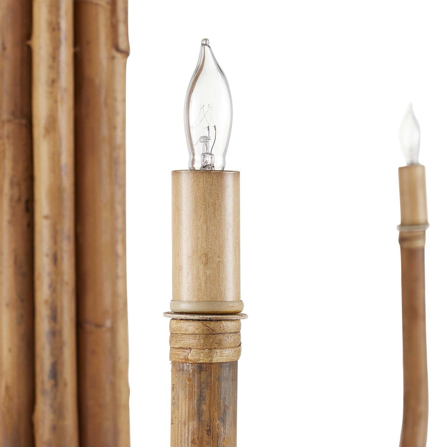 Currey & Co Samsara Rattan Chandelier