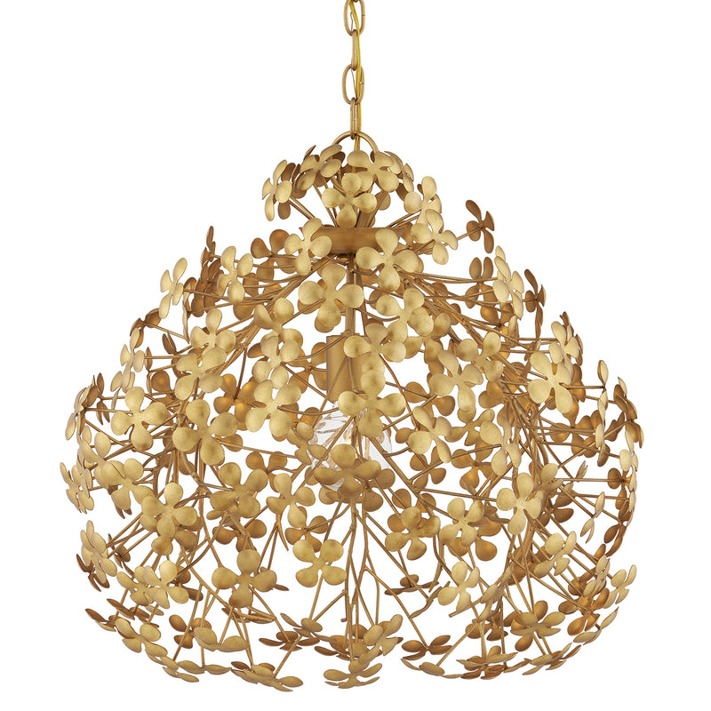 Currey & Co Cloverfield Gold Pendant