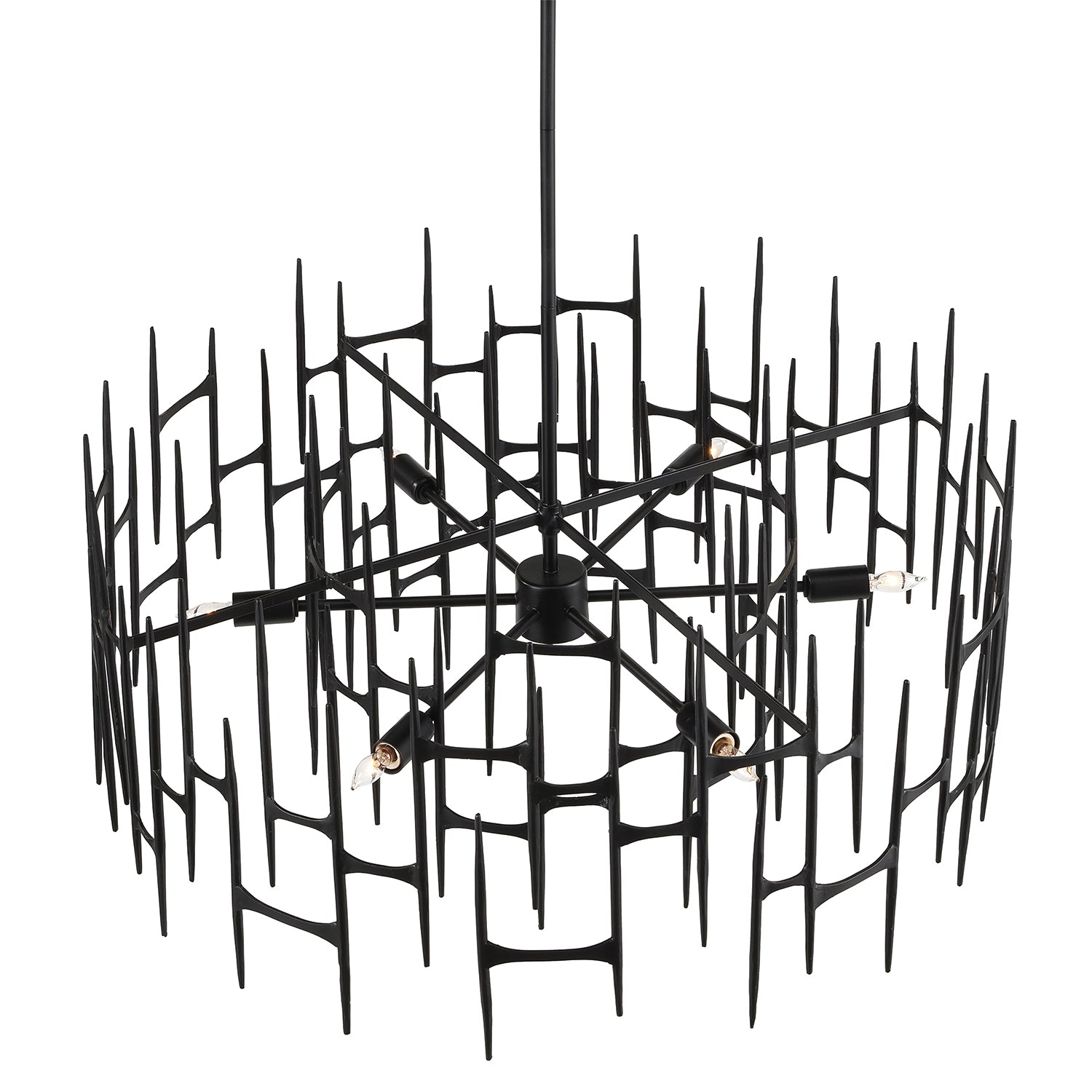 Currey & Co Attingham Black Chandelier