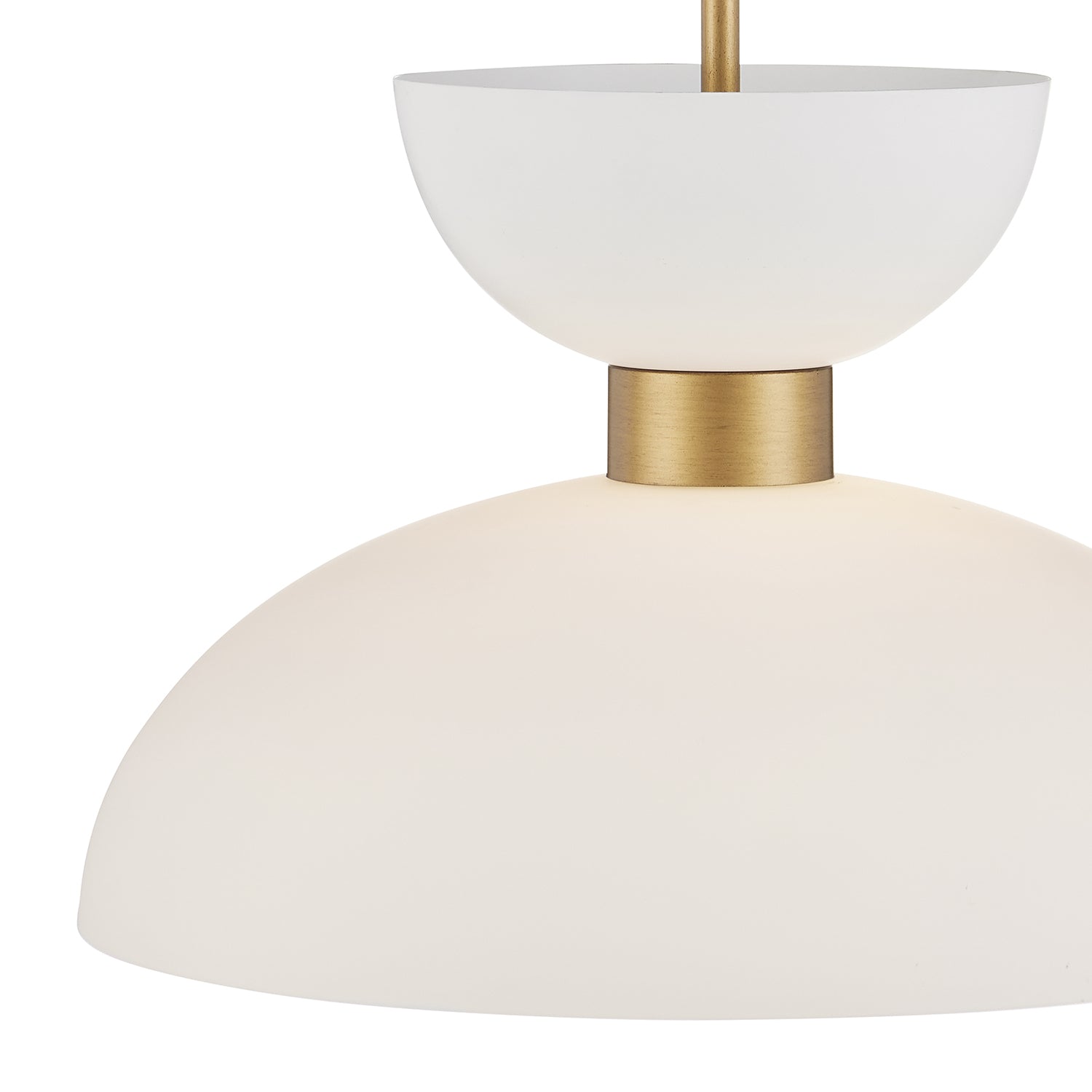 Currey & Co Zevio White Pendant