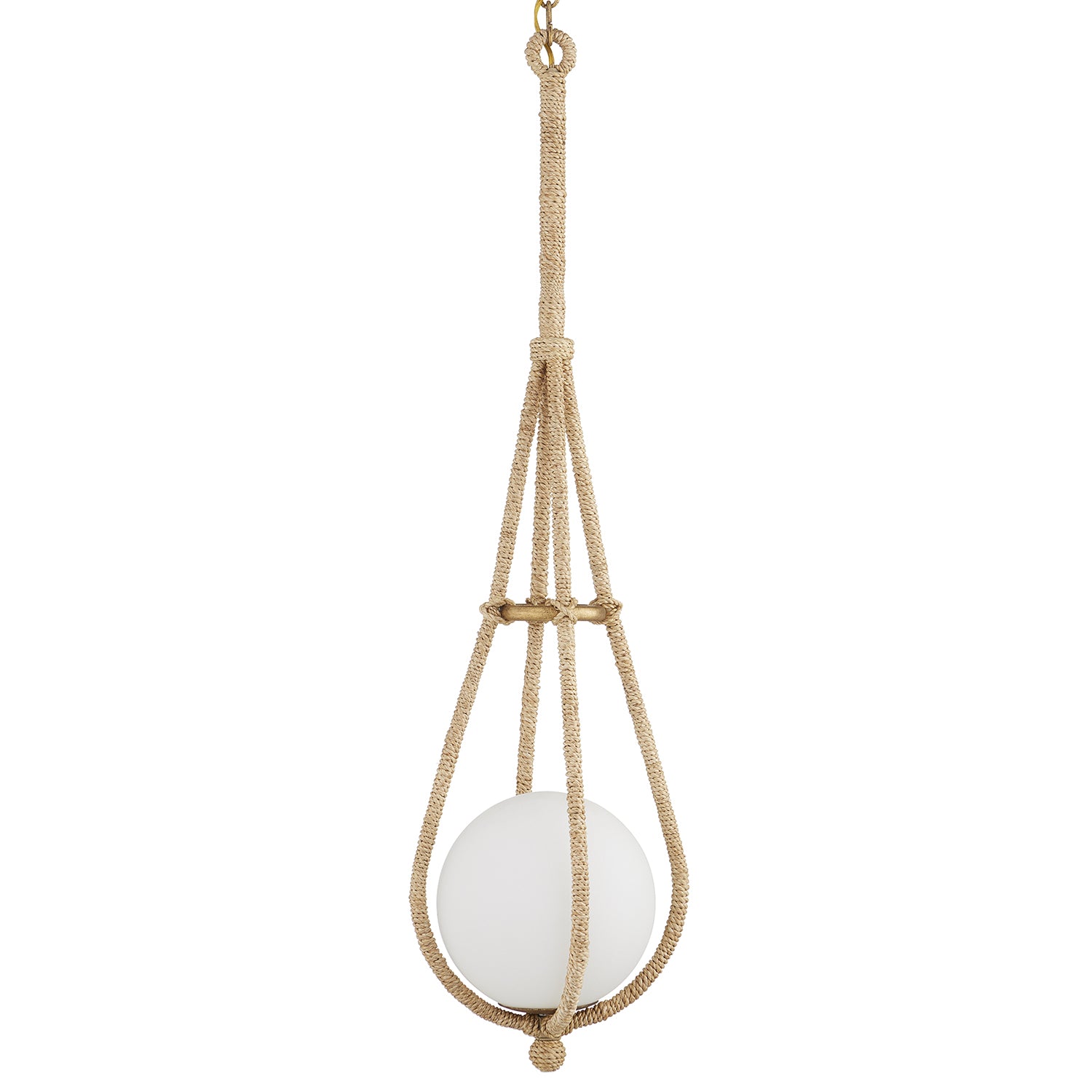 Currey & Co Passageway Rope Pendant