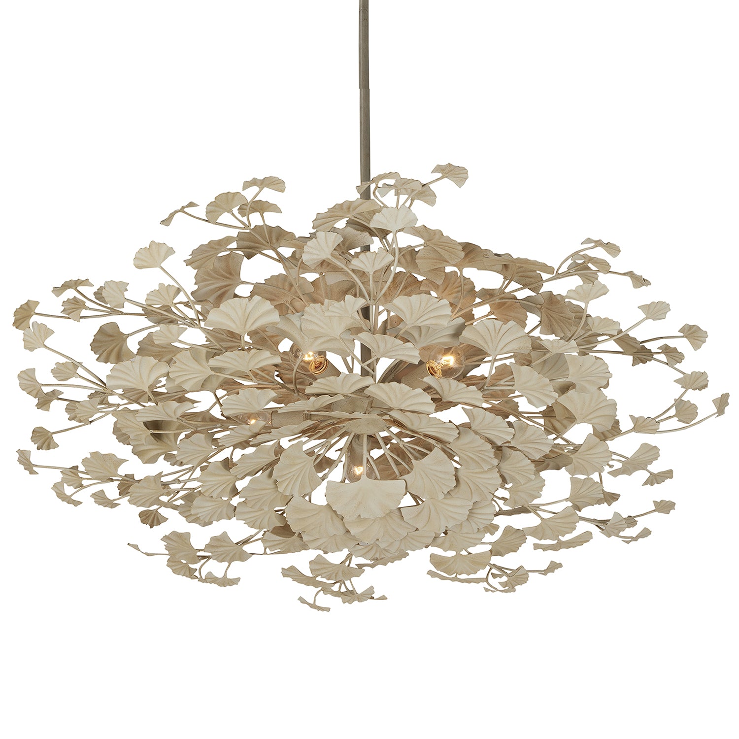 Currey & Co Maidenhair Cream Semi-Flush Mount