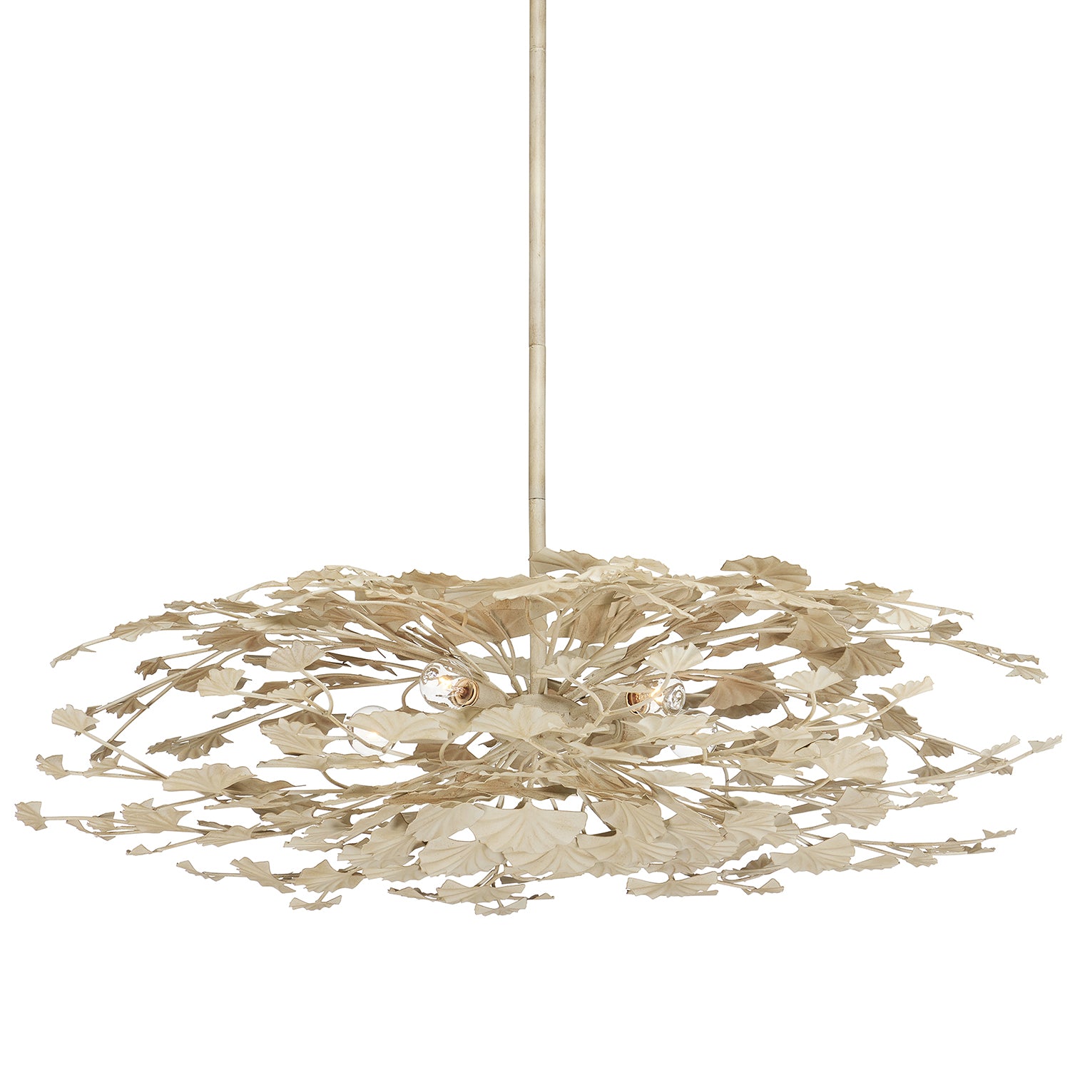 Currey & Co Maidenhair Cream Semi-Flush Mount