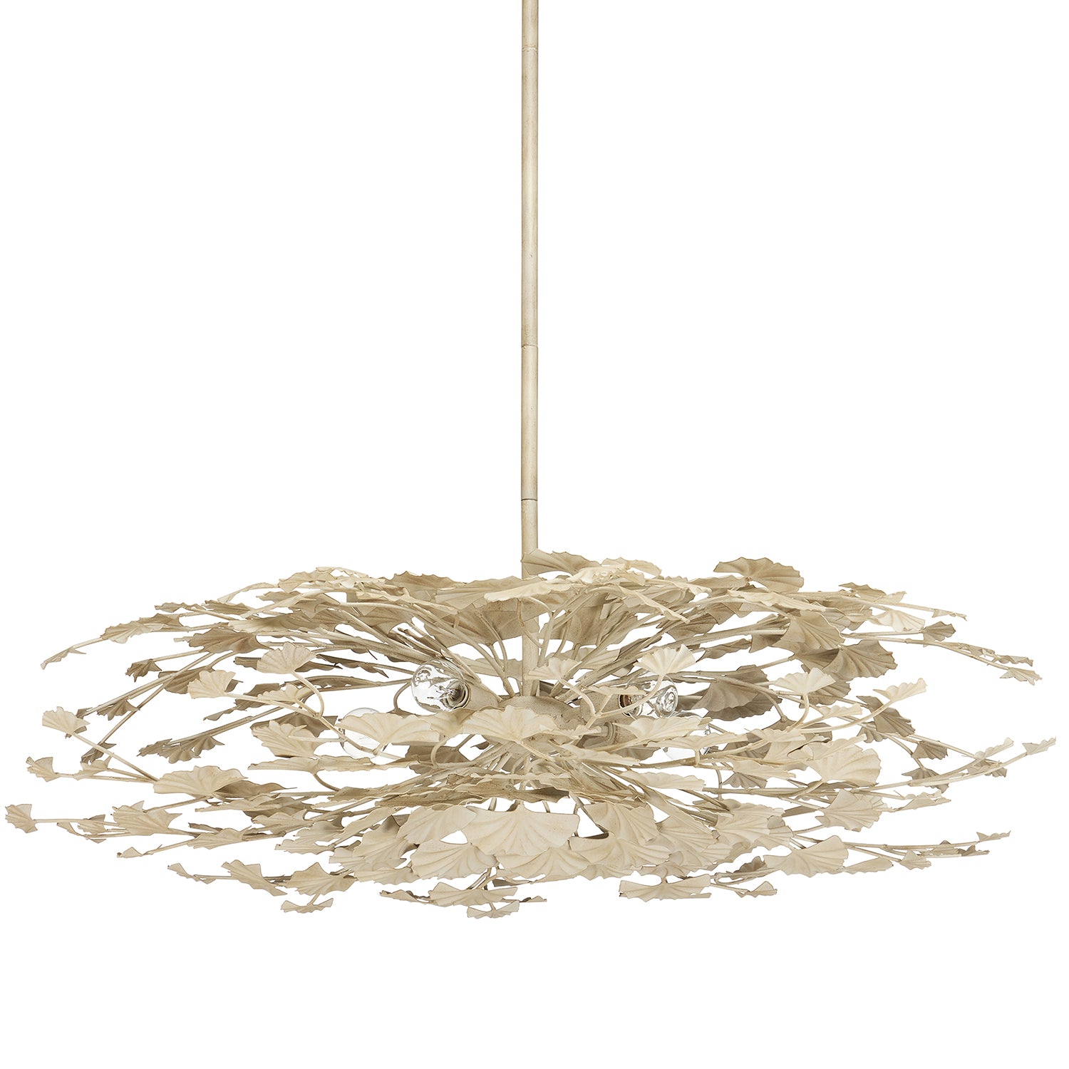 Currey & Co Maidenhair Cream Semi-Flush Mount