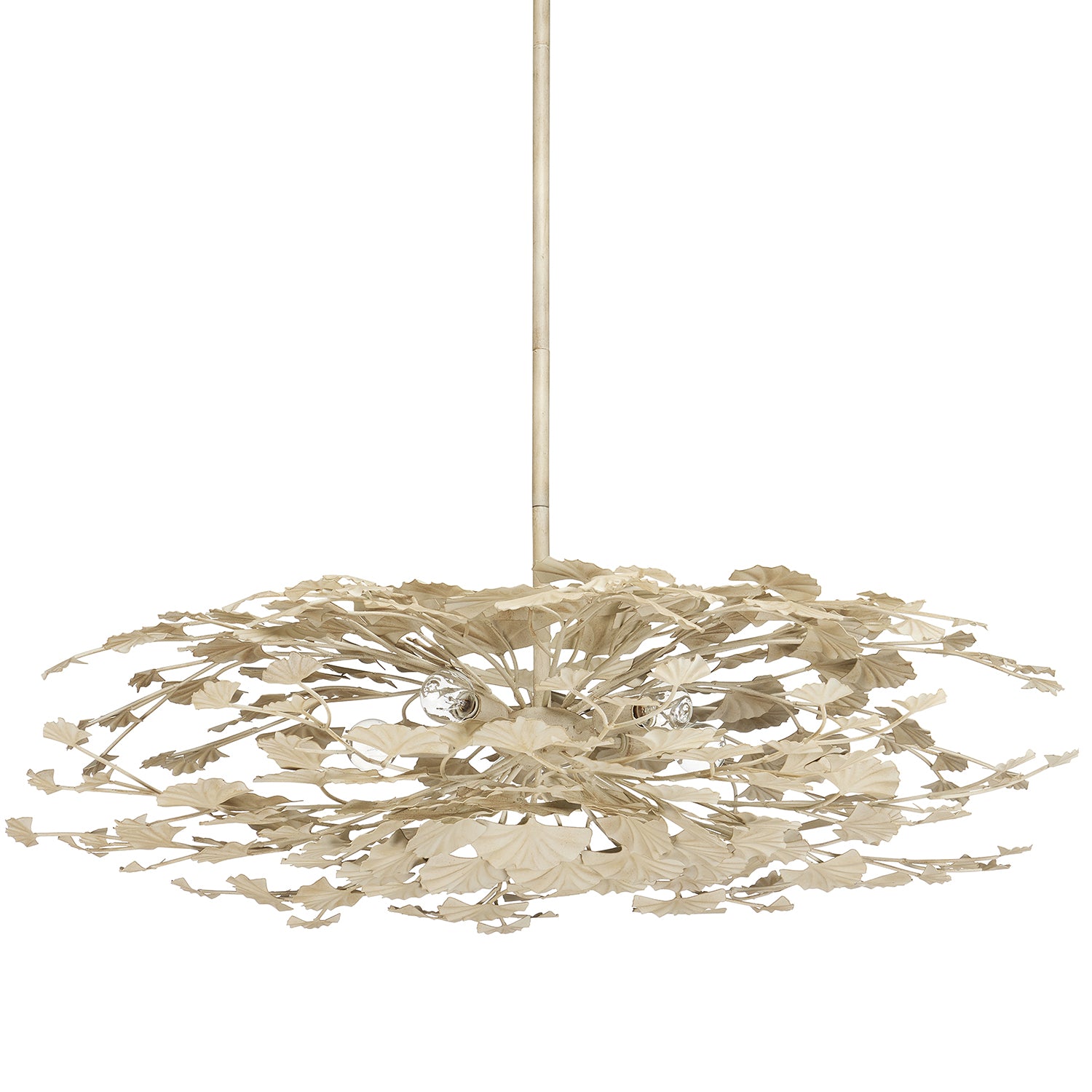 Currey & Co Maidenhair Cream Semi-Flush Mount