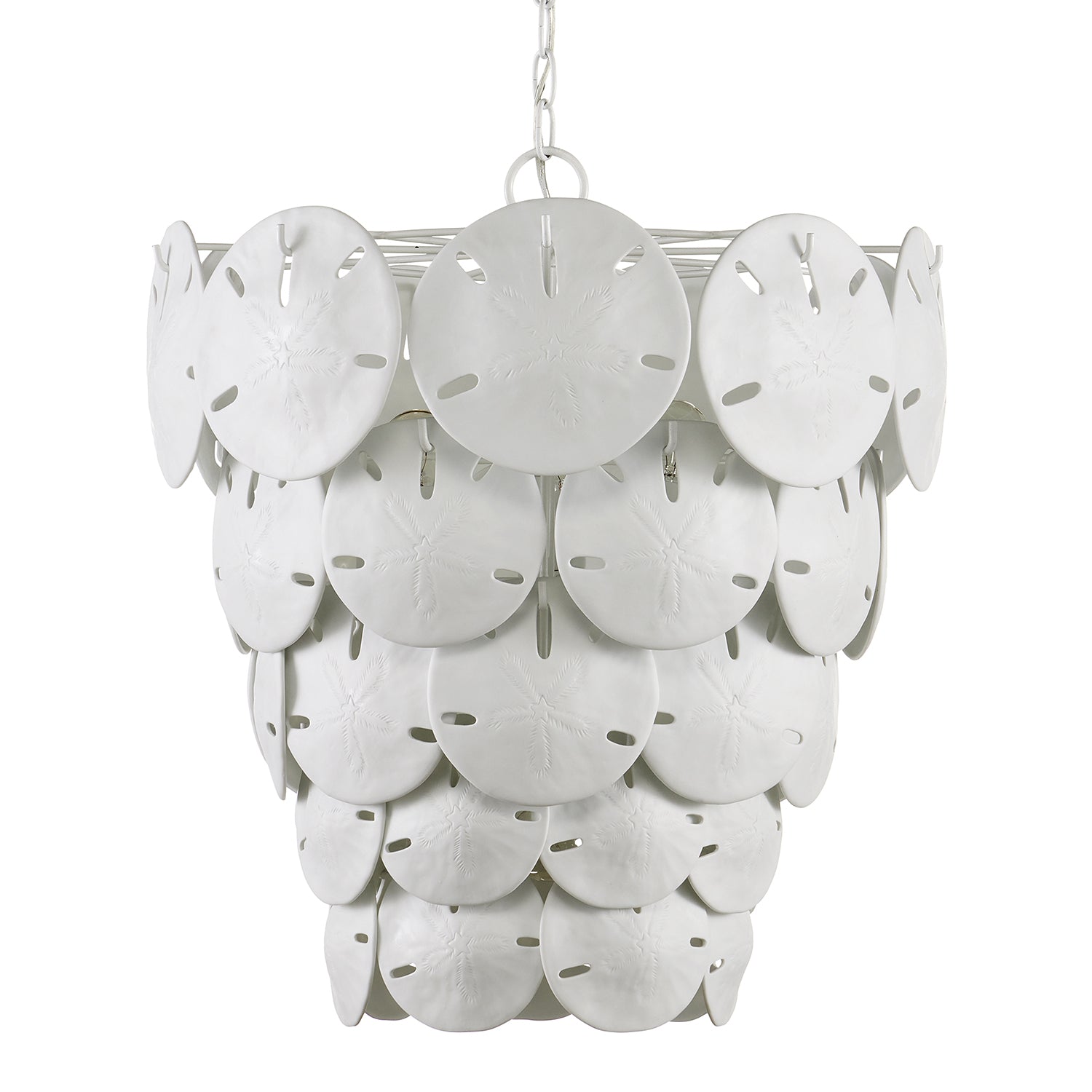Currey & Co Tulum White Chandelier