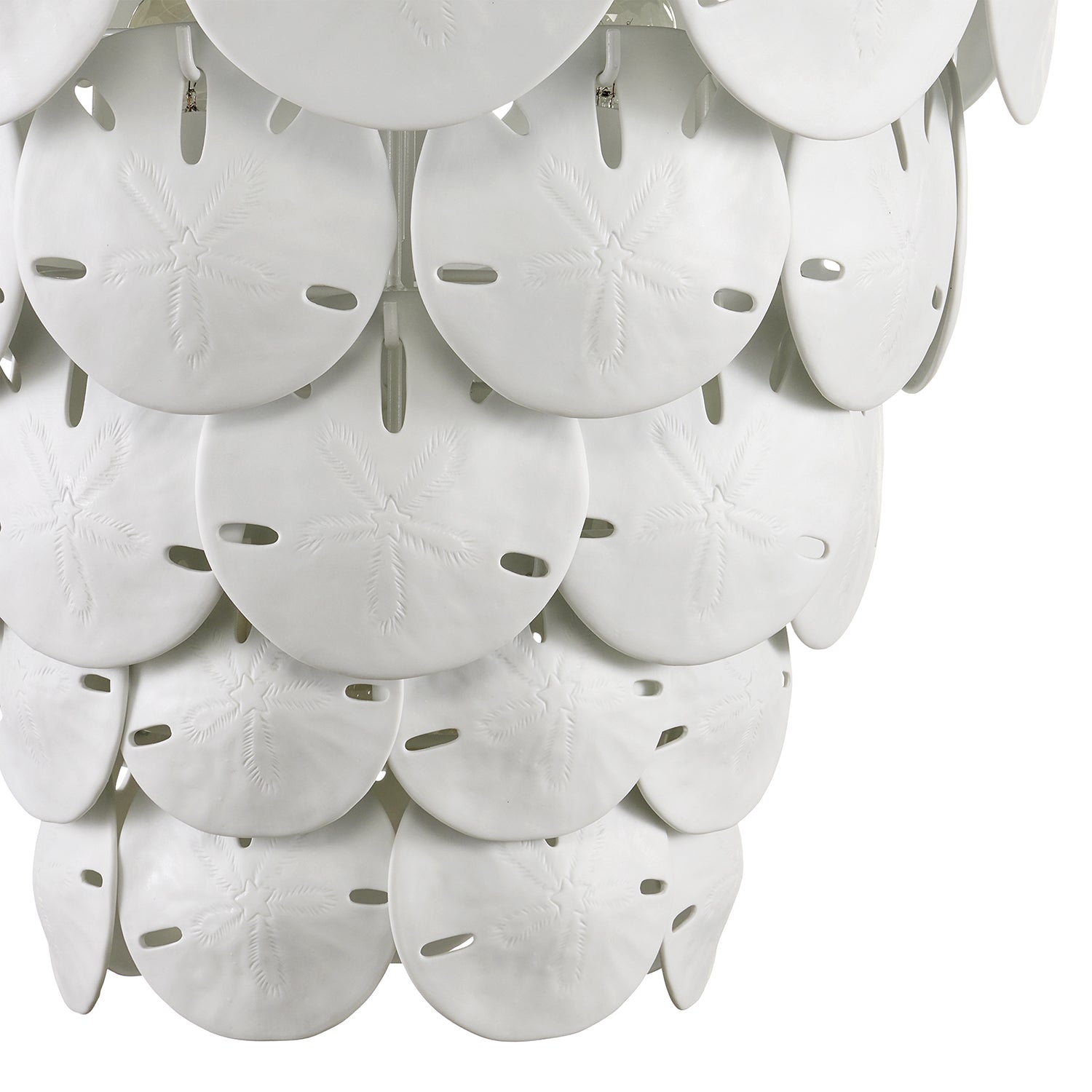 Currey & Co Tulum White Chandelier