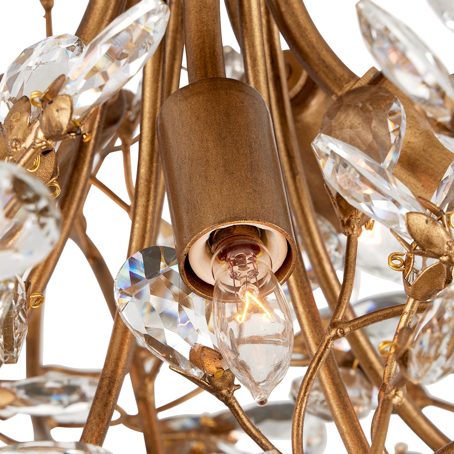 Currey & Co Crystal Bud Semi-Flush Mount