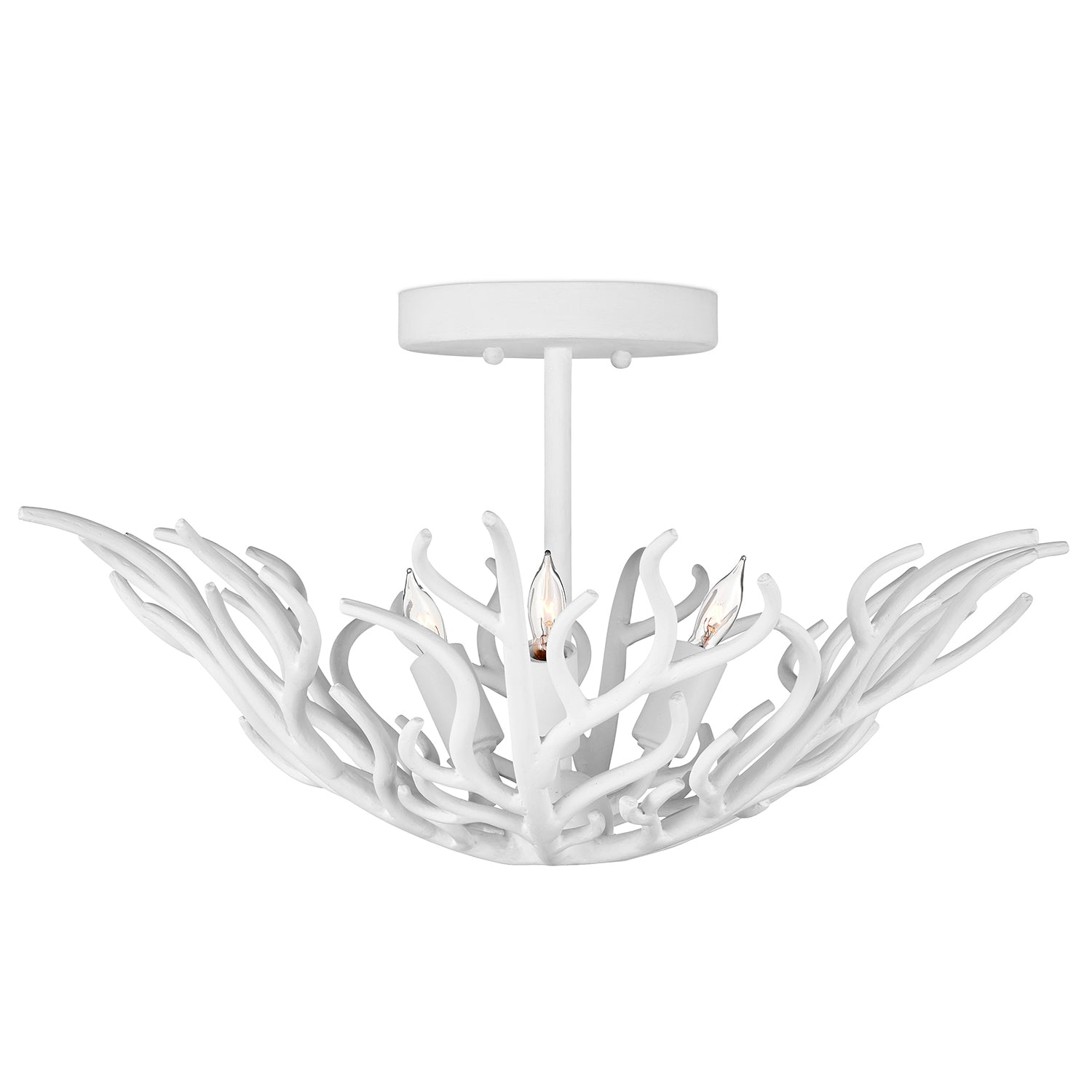 Currey & Co Snowfall Semi-Flush Mount