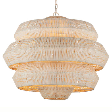Antibes Medium White Chandelier