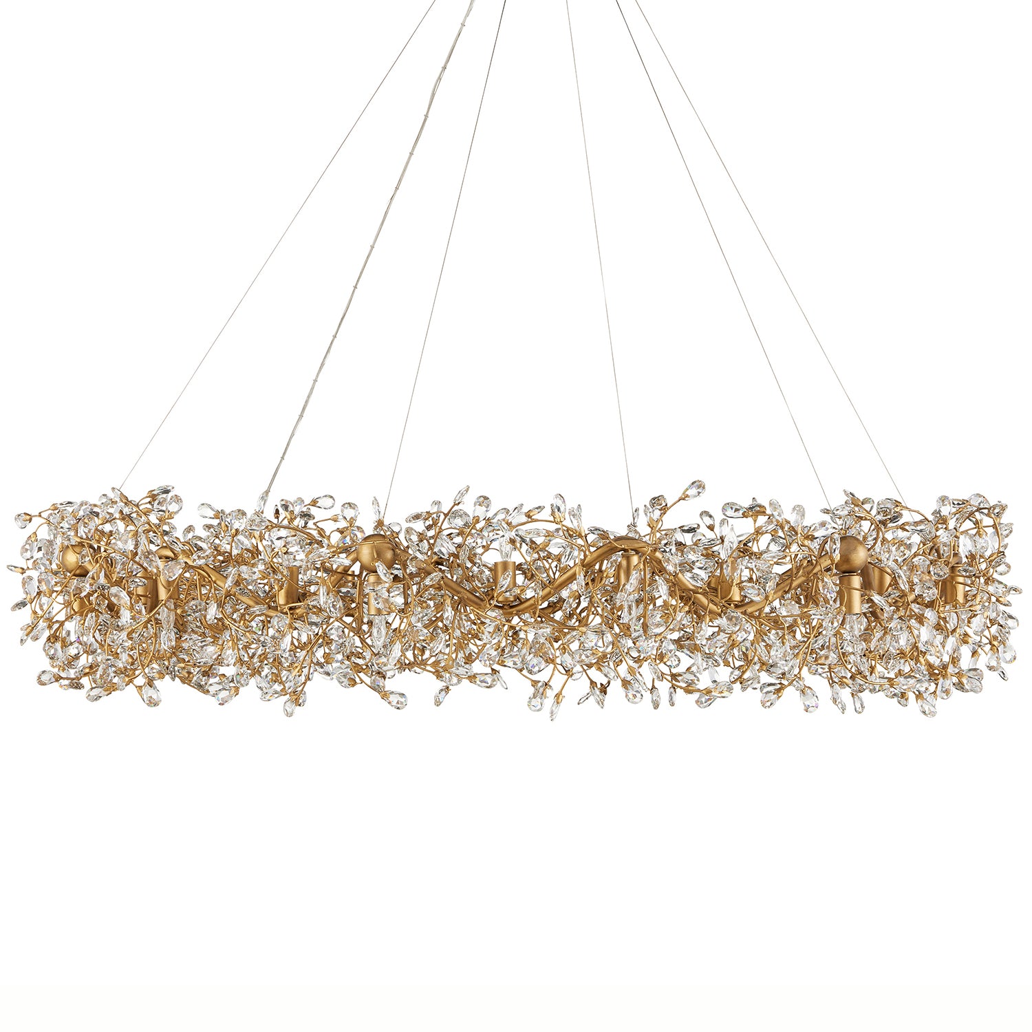 Currey & Co Crystal Ring Chandelier