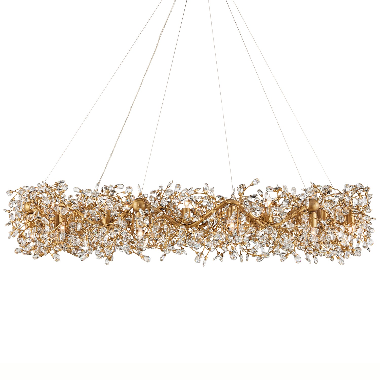 Currey & Co Crystal Ring Chandelier