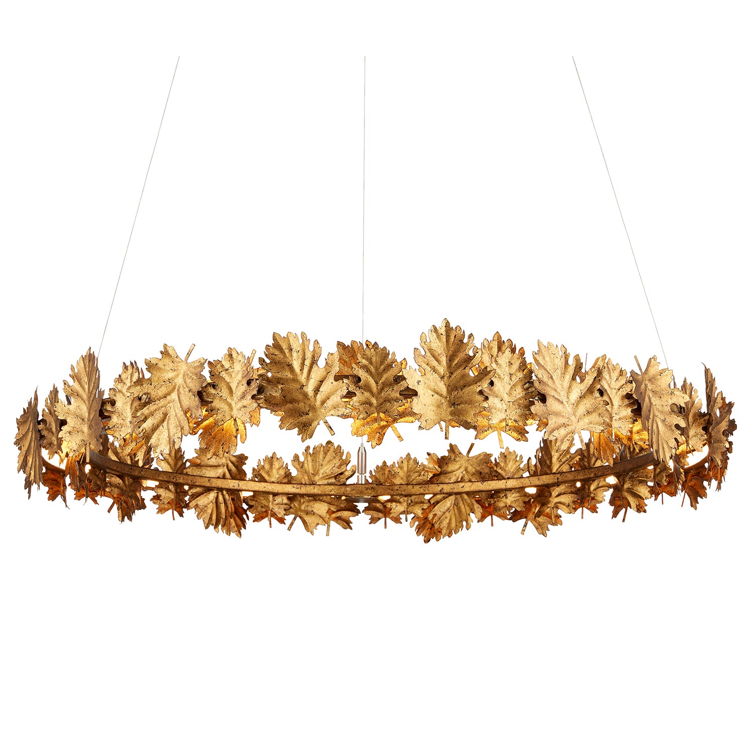 Currey & Co English Oak Chandelier