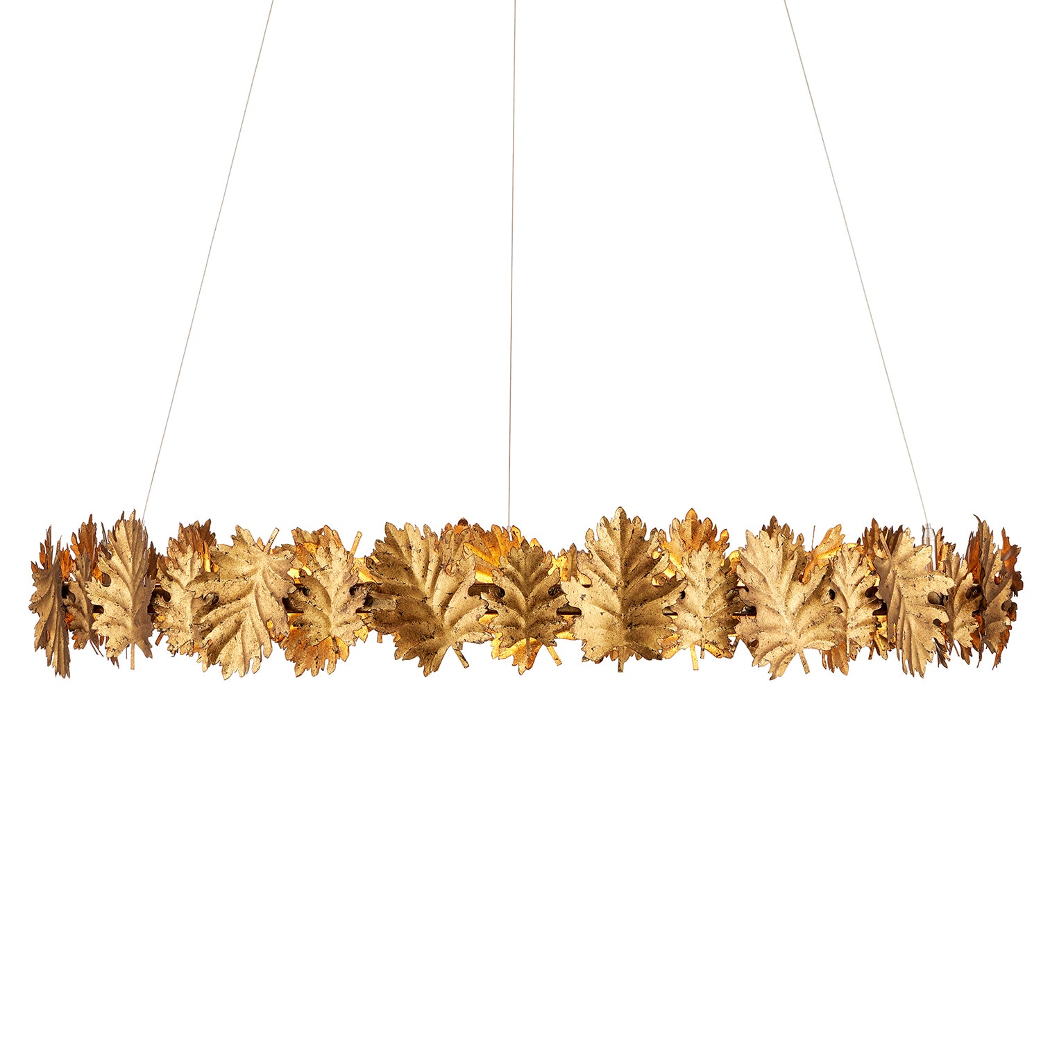 Currey & Co English Oak Chandelier
