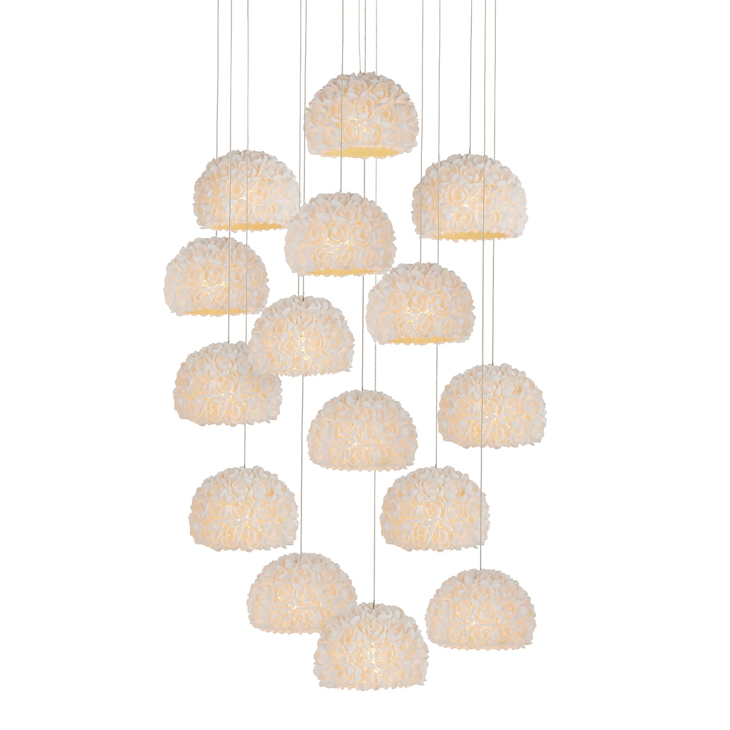 Currey & Co Virtu 15 Light Multi-Drop Pendant