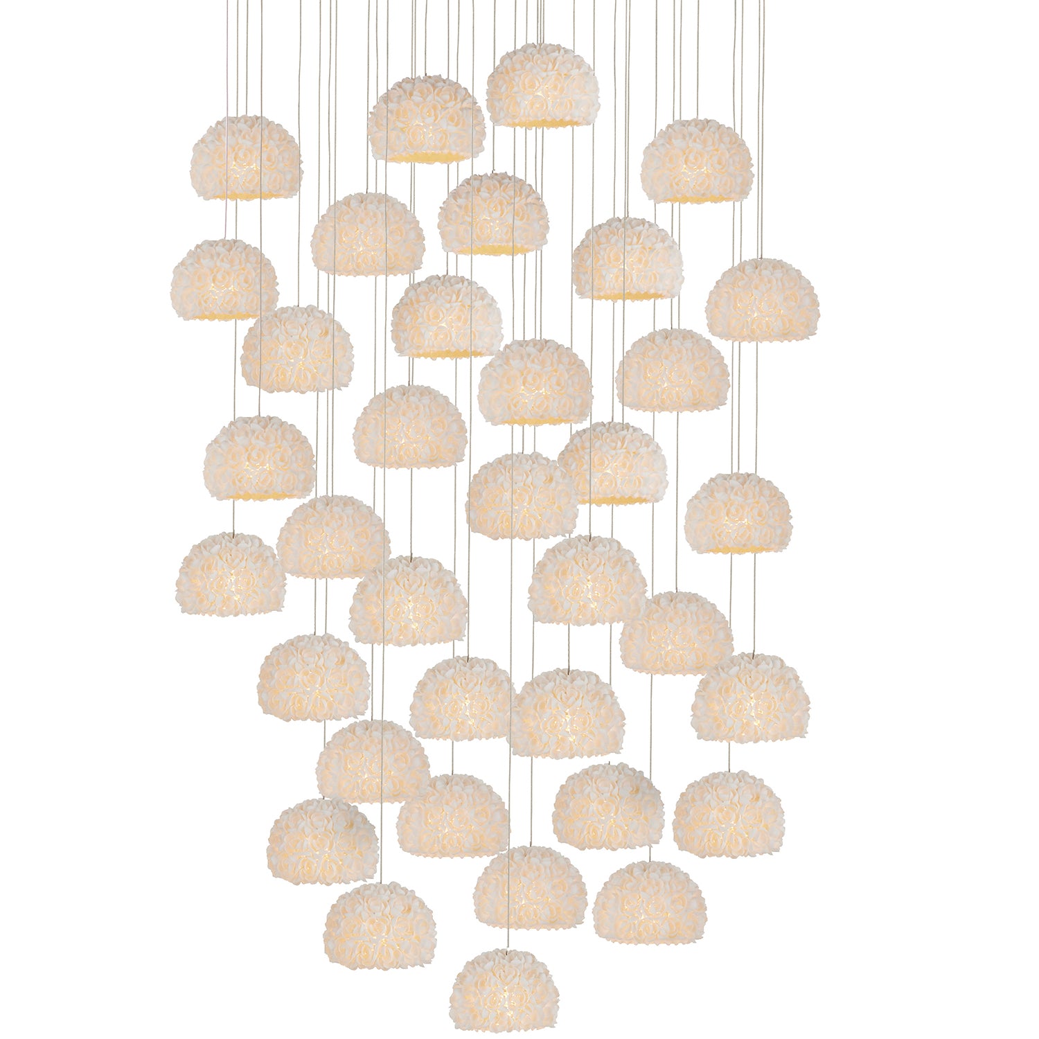 Currey & Co Virtu 36 Light Multi-Drop Pendant