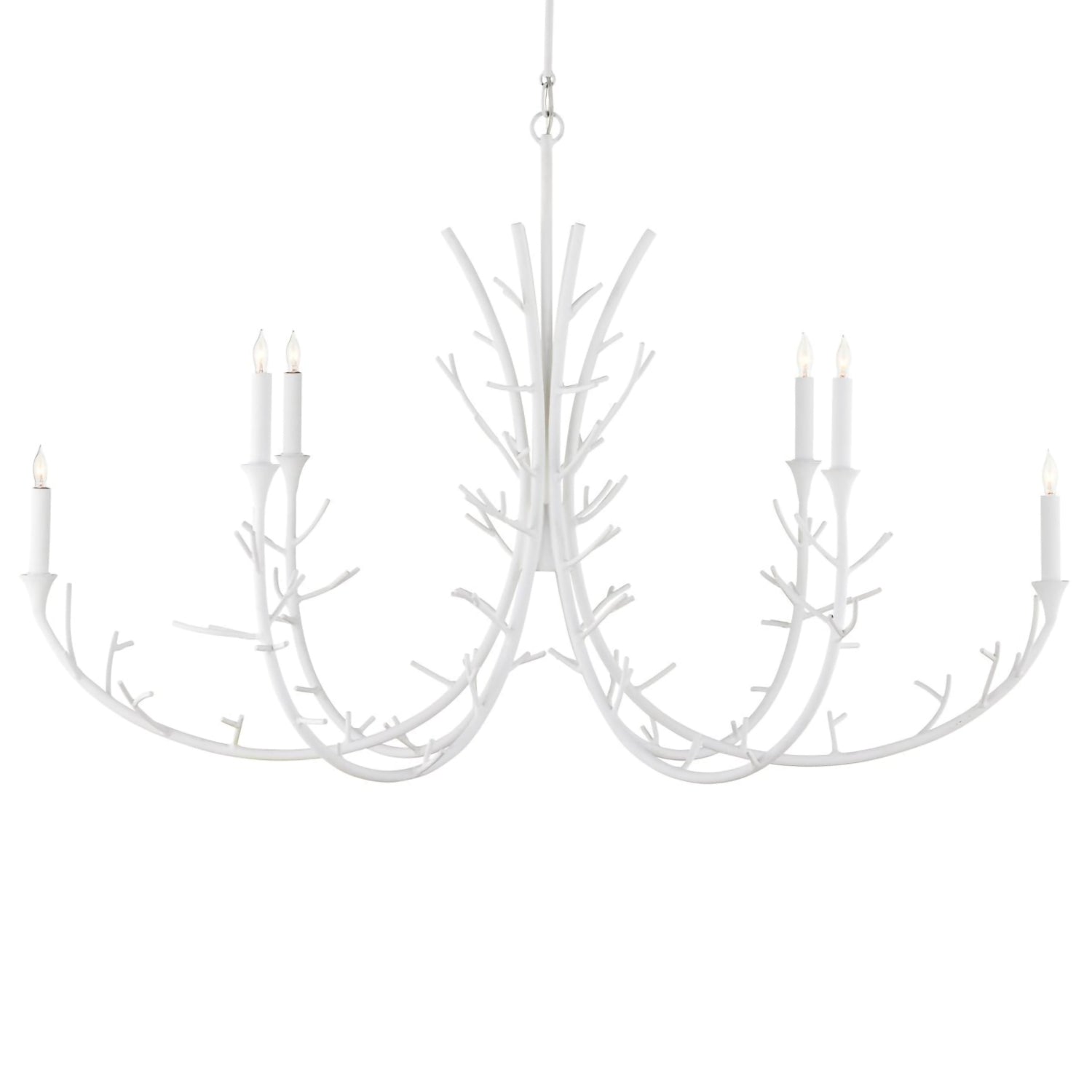 Currey & Co Twiggy Oval Chandelier