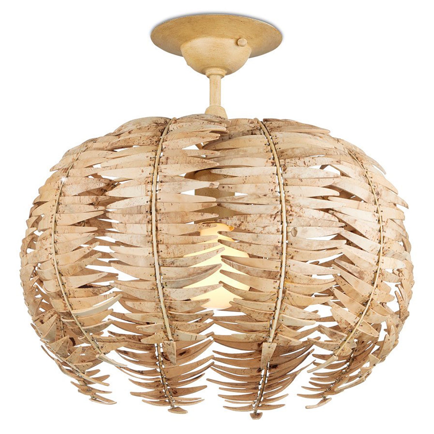 Currey & Co Tiptur Semi Flush Mount