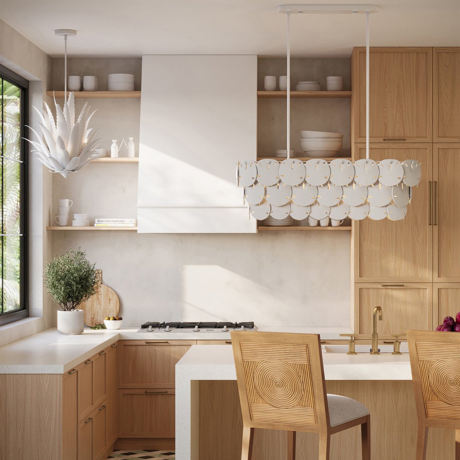 Currey & Co Agave Chandelier