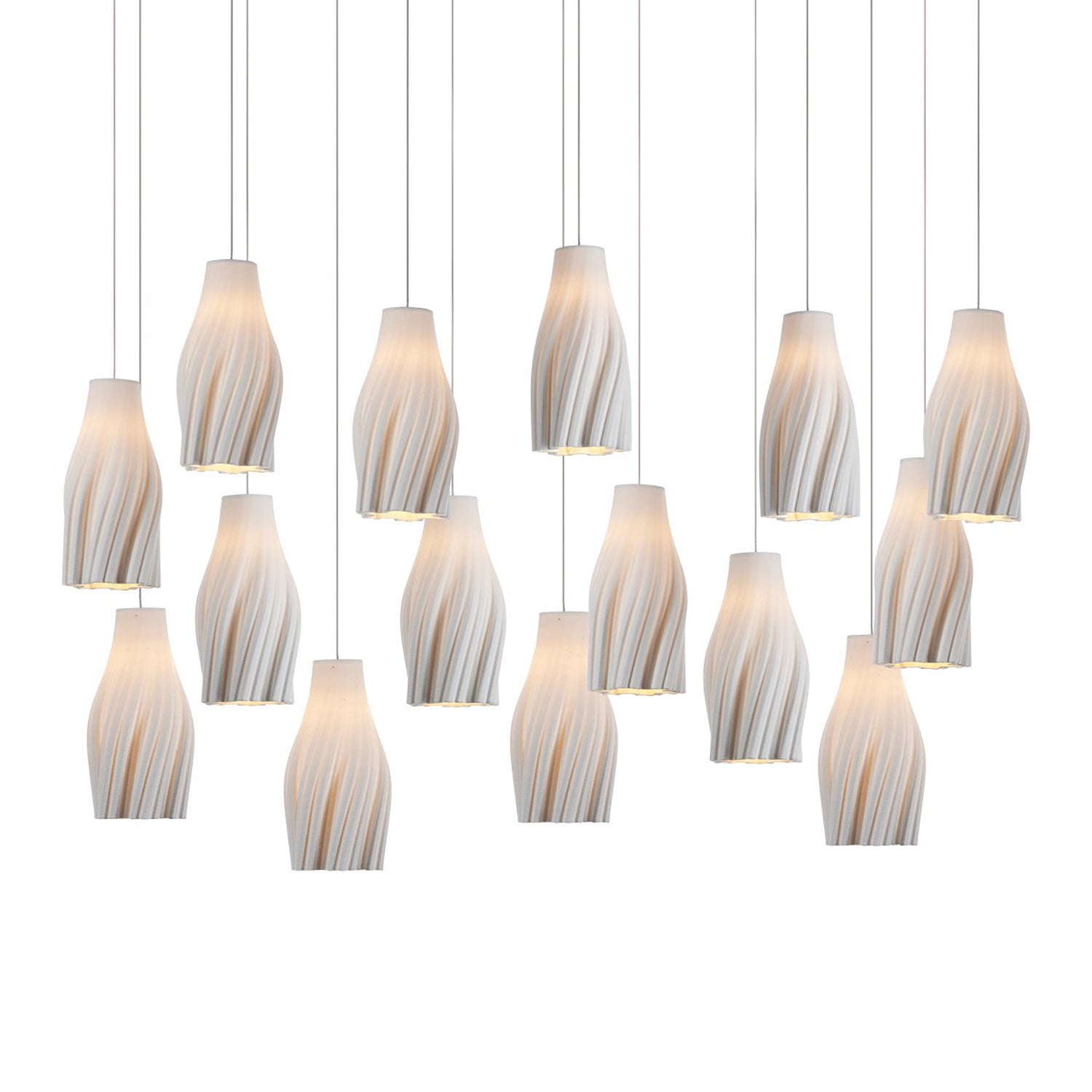 Currey & Co Posh 15 Linear Light Multi Drop Pendant
